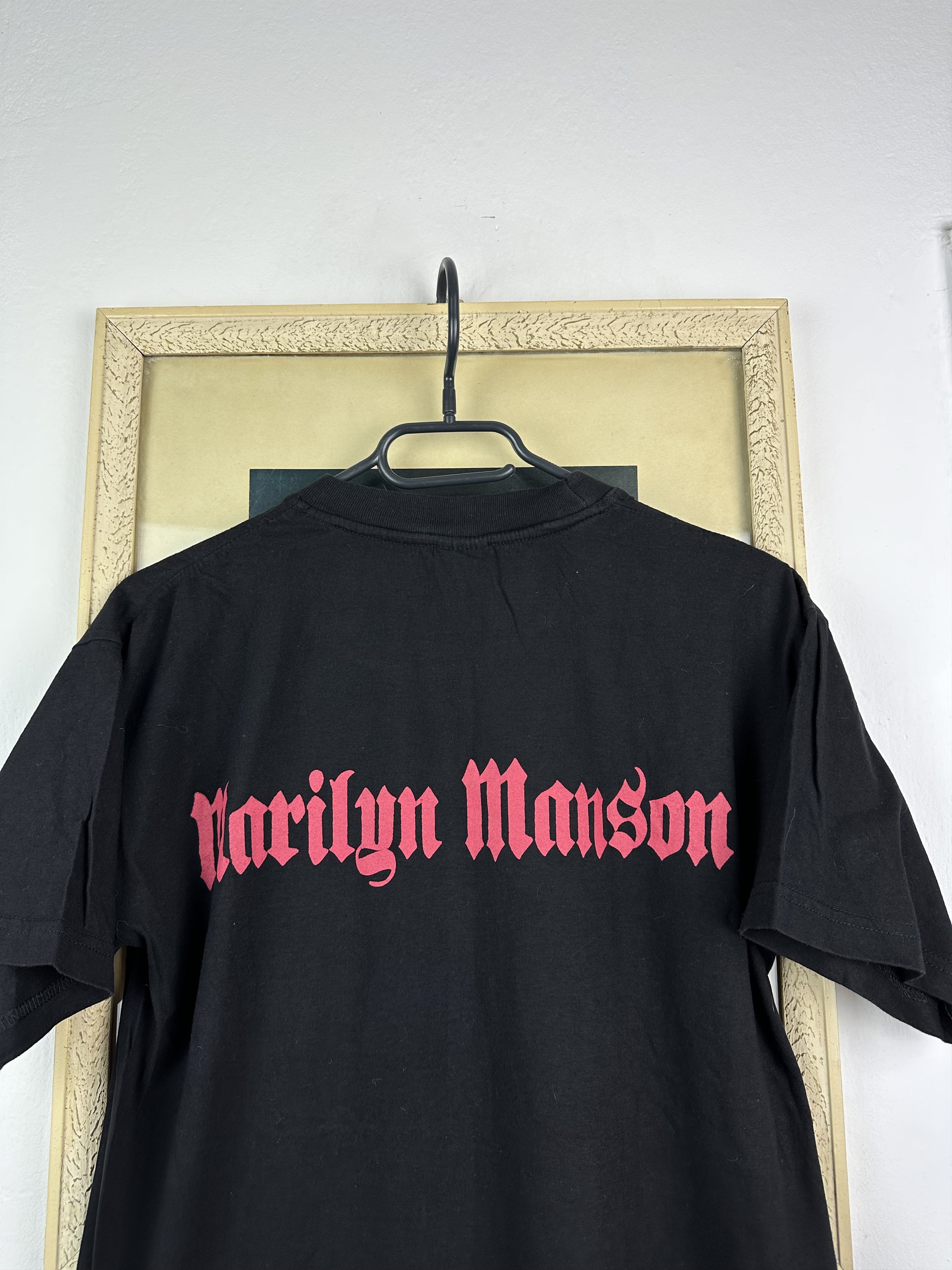 Band Tees Vintage Marilyn Manson Shirt Band Tee Rare Face Y2K Hype Size US M / EU 48-50 / 2 - 10 Thumbnail