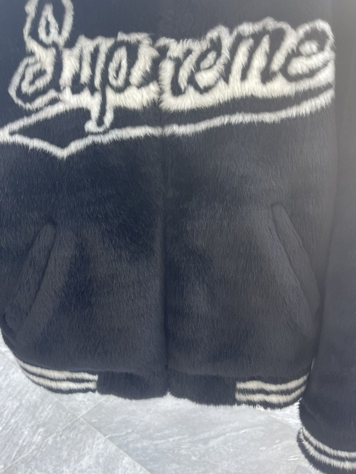Supreme SUPREME FAUX FUR VARSITY JACKET Size US M / EU 48-50 / 2 - 4 Thumbnail