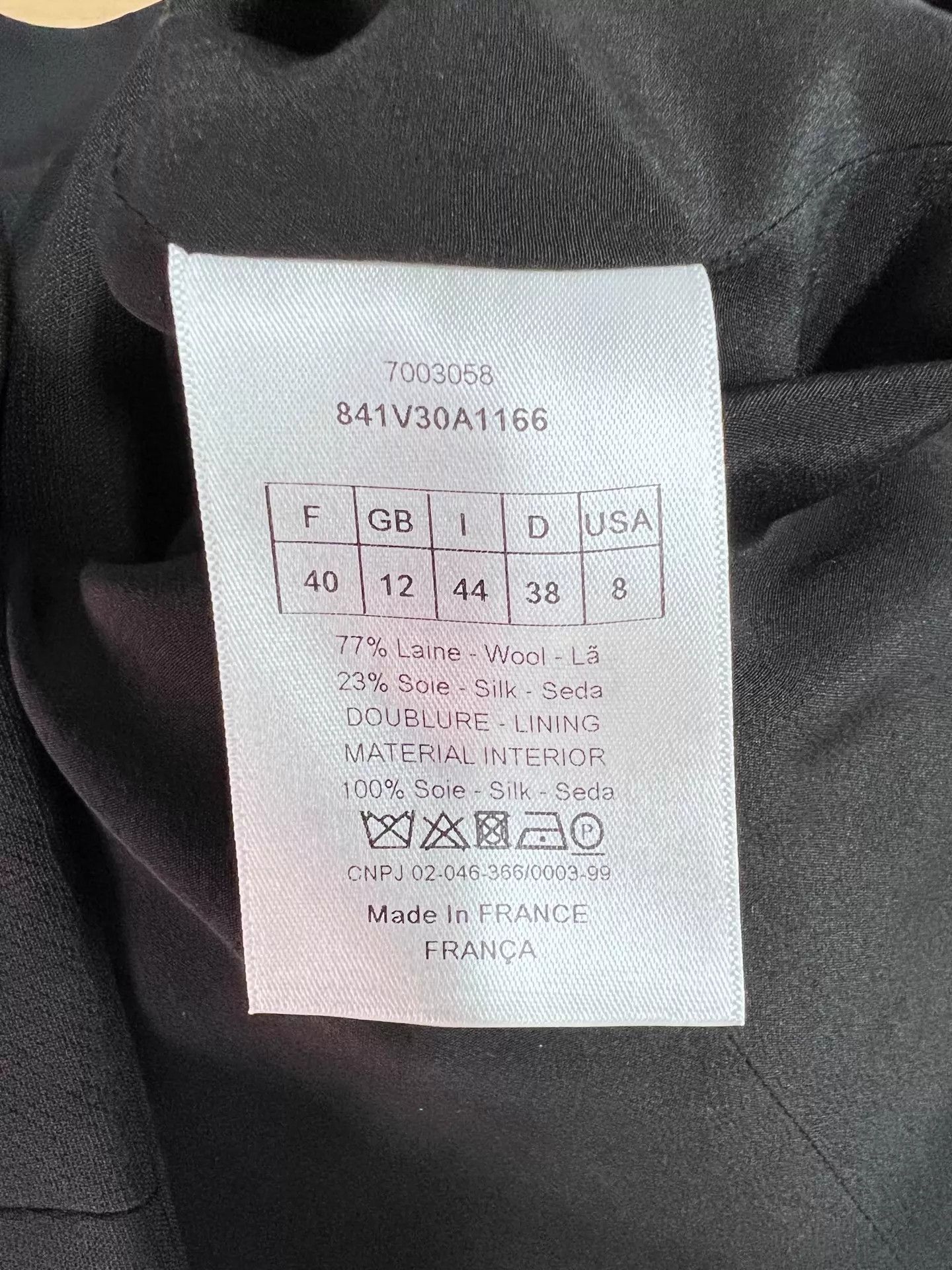 Dior Dior DB Off-Shoulder Wool Blend Jacket 40 (New) Size M / US 6-8 / IT 42-44 - 4 Thumbnail