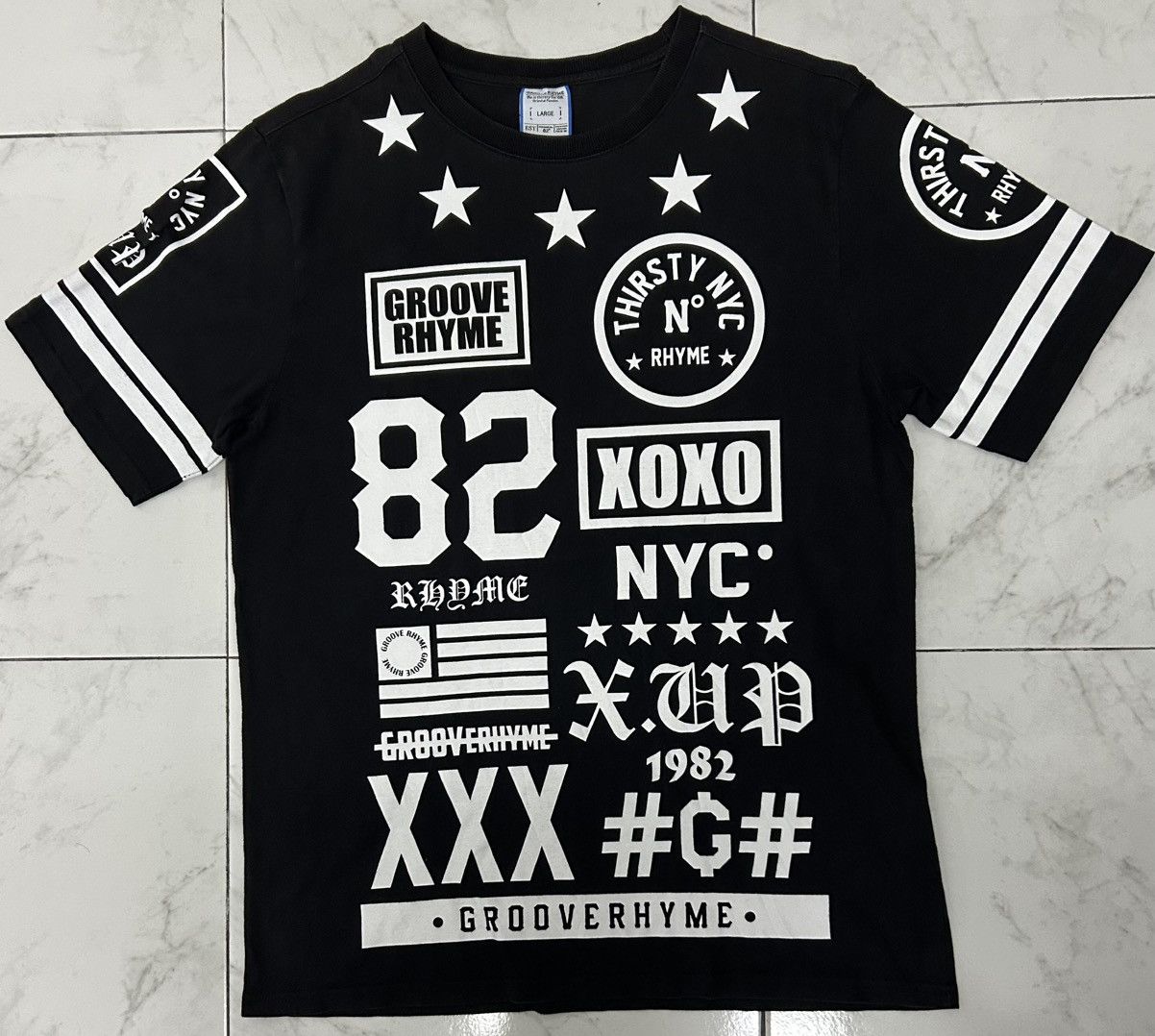 Japanese Brand GROOVE RHYME REFRAME CHROME HEARTS DESIGN TEE Size US M / EU 48-50 / 2 - 1 Thumbnail