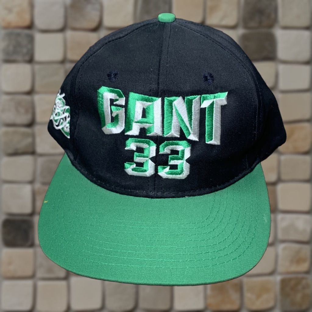 Vintage VINTAGE Checkered Flag Sports NASCAR Hat Baseball Cap Snap Back Mens One Size Adjustable Green Black Handsome Harry Gant #33 Size ONE SIZE - 1 Thumbnail