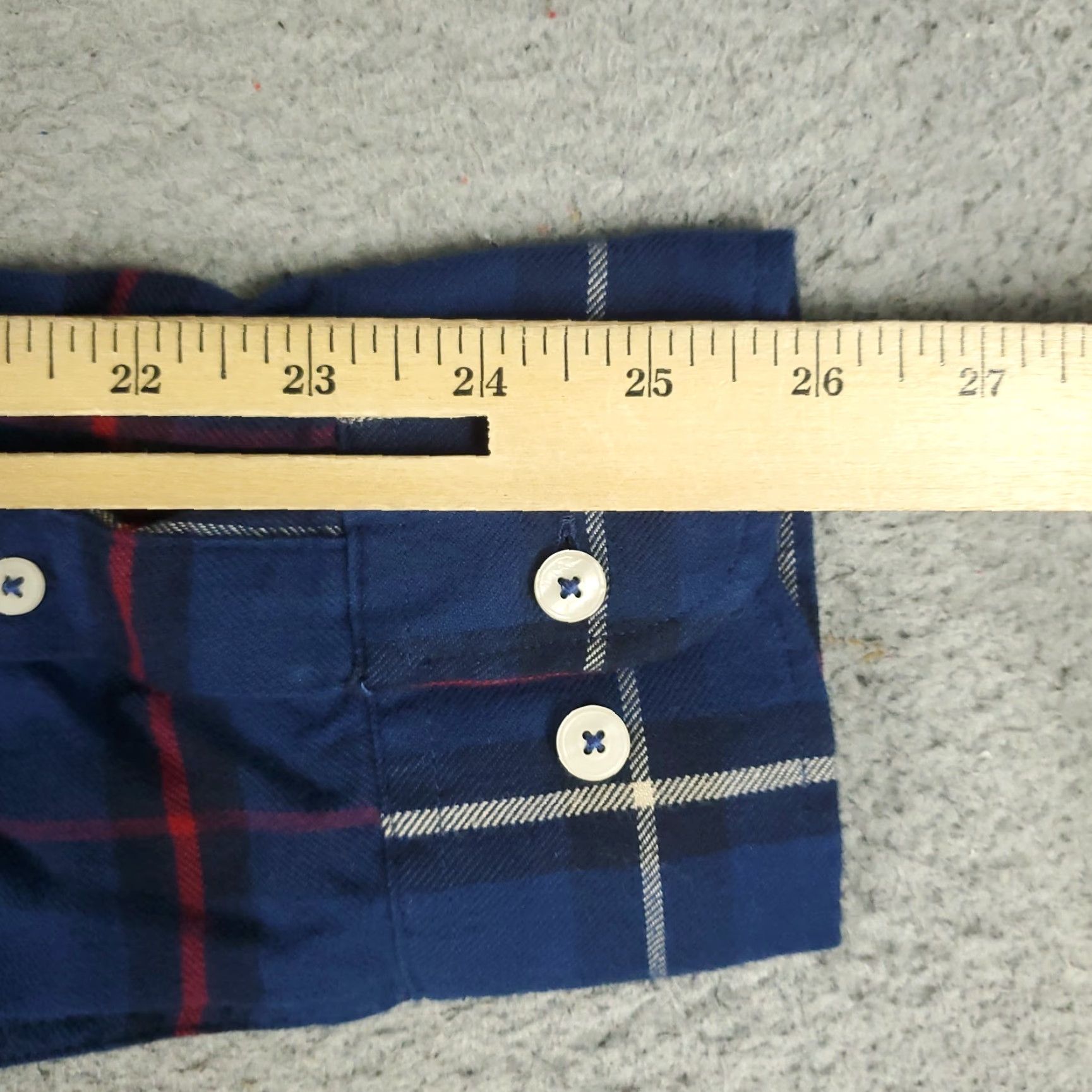 UNTUCKit UNTUCKit Shirt Mens 3XL Blue Plaid Flannel Button Up Long Sleeve Shirt Size US XXL / EU 58 / 5 - 6 Thumbnail