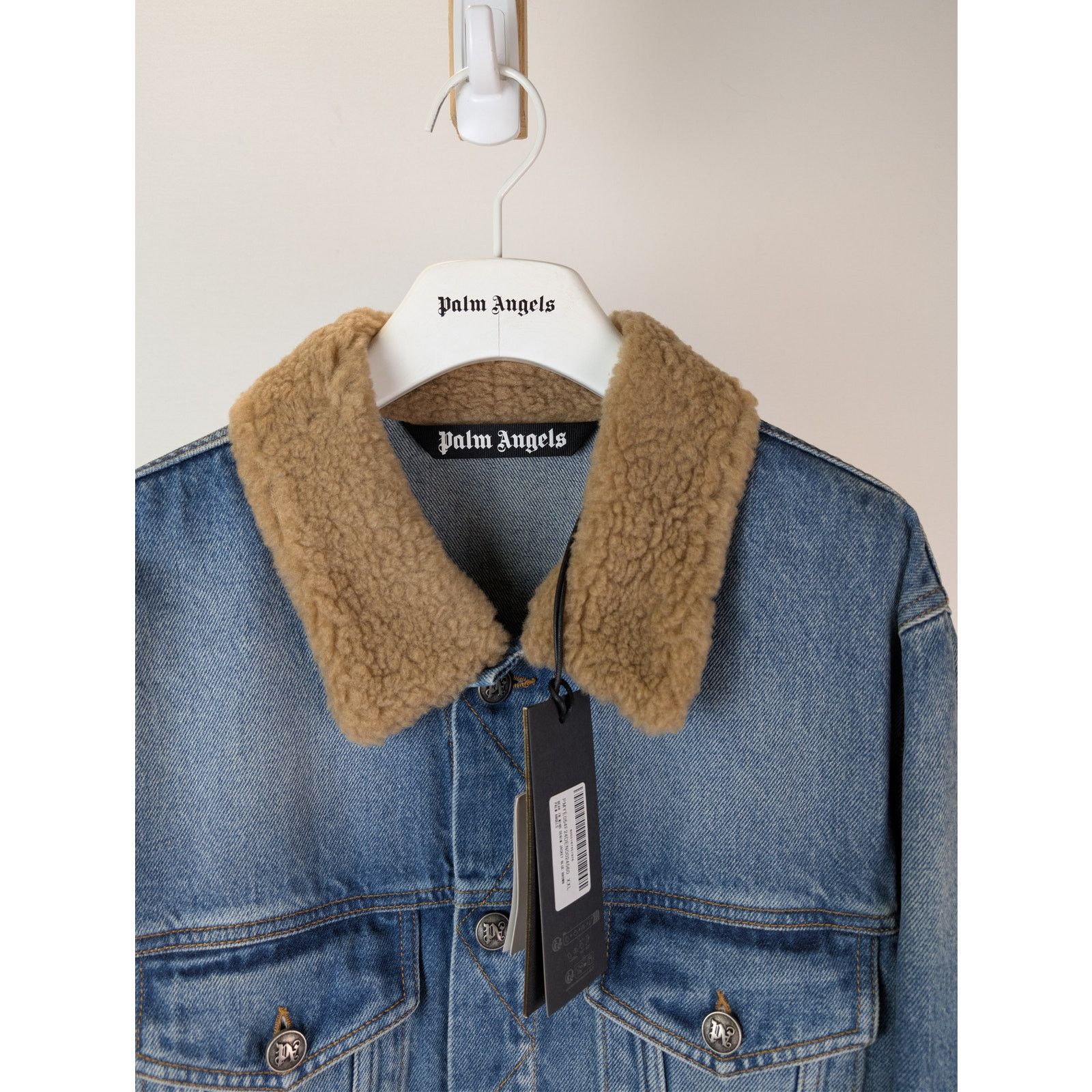 Palm Angels o1rshd1 Bear in Mind Denim Jacket in Blue / Brown Size US XXL / EU 58 / 5 - 8 Thumbnail