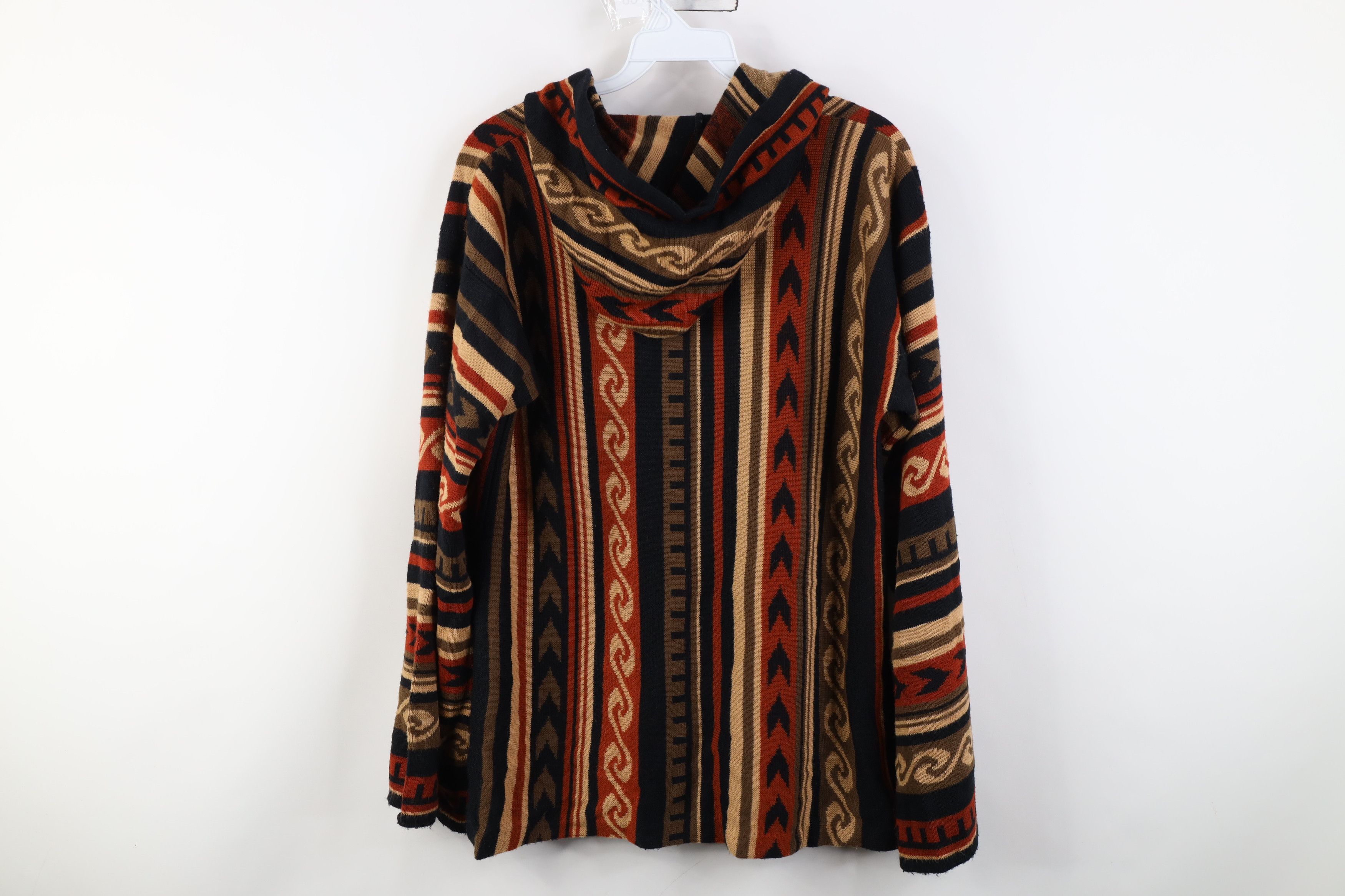 Vintage Vintage 60s 70s Boho Chic Babydoll Button Hooded Sweater Size M / US 6-8 / IT 42-44 - 11 Thumbnail