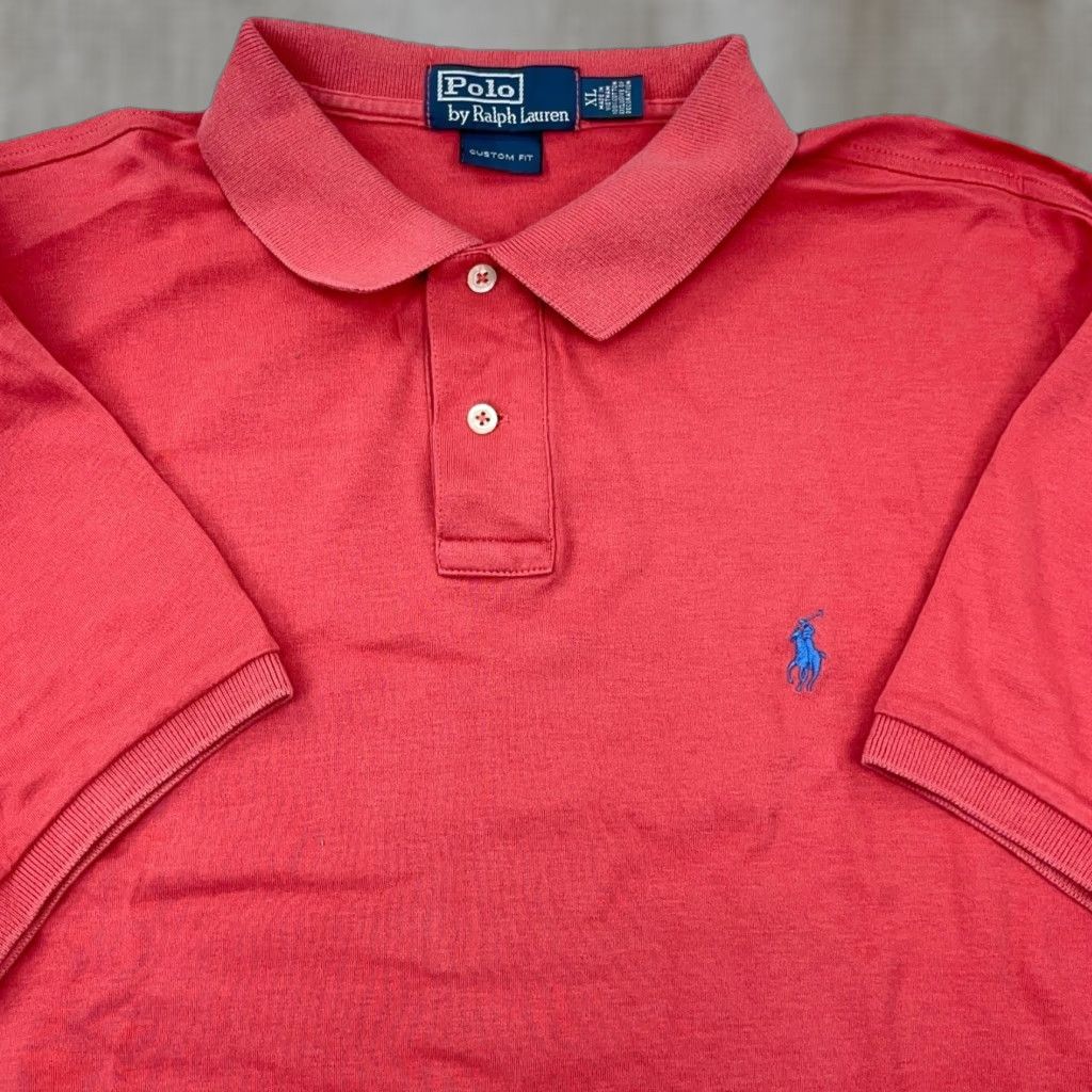 Polo Ralph Lauren Ralph Lauren Polo Shirt Men XL Pink Blue Custom Fit Fine Soft Touch Cotton Golf Polo Shirt XL Pink Blue Mens Regular Cotton Golf Polo by Ralph Lauren Size US XL / EU 56 / 4 - 1 Thumbnail