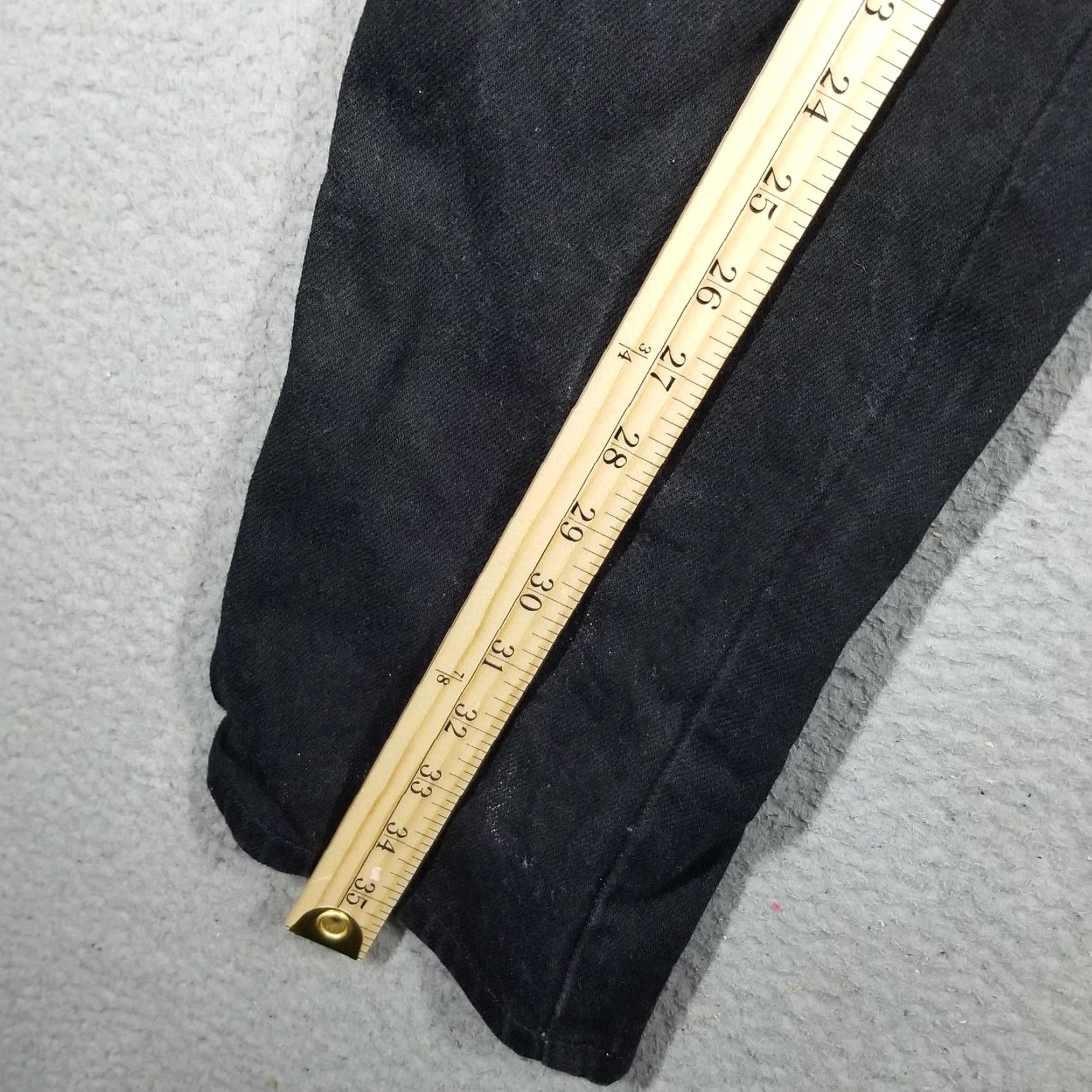 Vintage VINTAGE Rocky Mountain Jeans Womens Black 28X35 High Rise Tapered Denim 100% Cotton Boots? Size 32" / US 10 / IT 46 - 7 Thumbnail