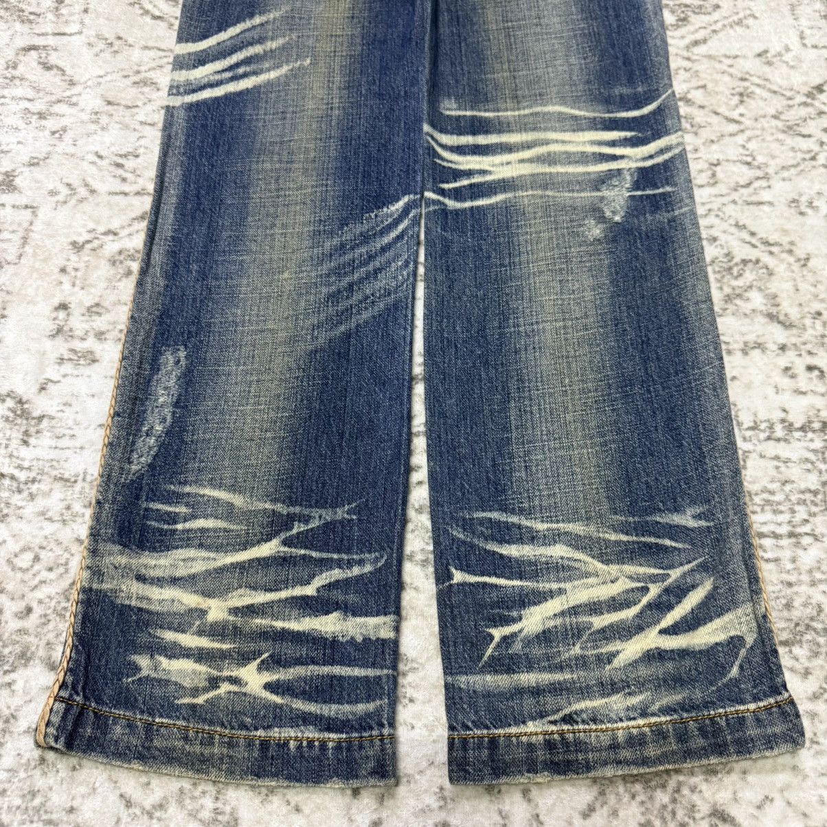 Hysteric Glamour Ba-tsu Studio Japan Brainded Details Distressed Jeans Size US 30 / EU 46 - 9 Thumbnail