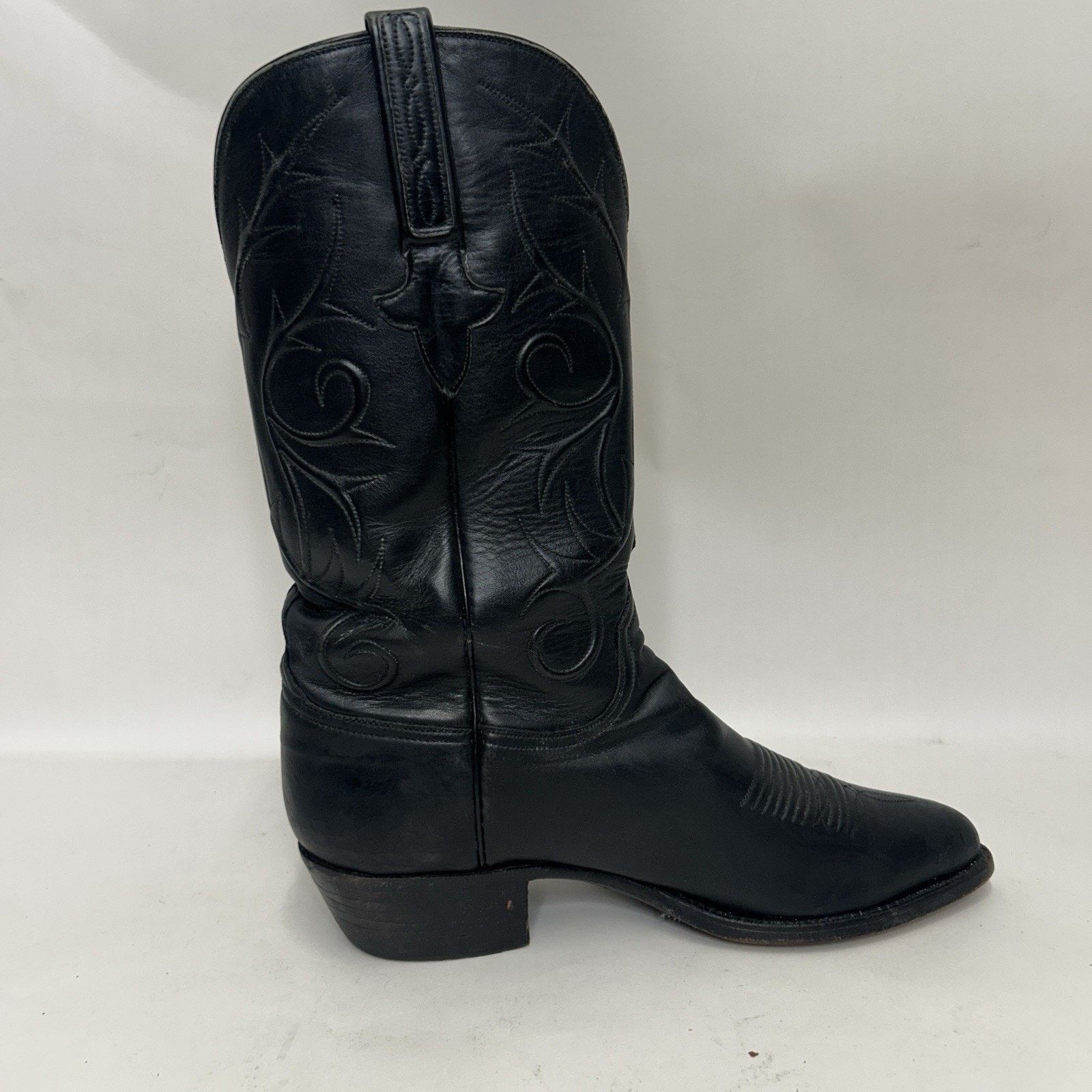 Lucchese Lucchese Handmade Goatskin Vines Cowboy Boots “Black" L1309 Size US 8.5 / EU 41-42 - 7 Thumbnail