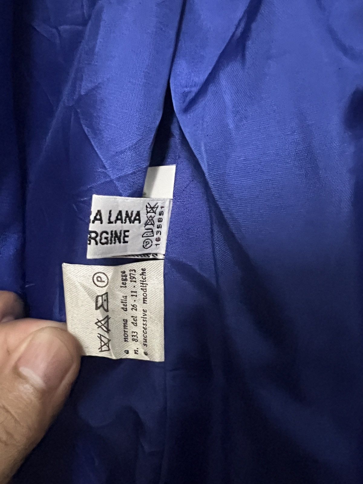 Vintage 542. Gianni Versace Vintage Royal Blue Luxury 90s Piece Size L / US 10 / IT 46 - 8 Thumbnail