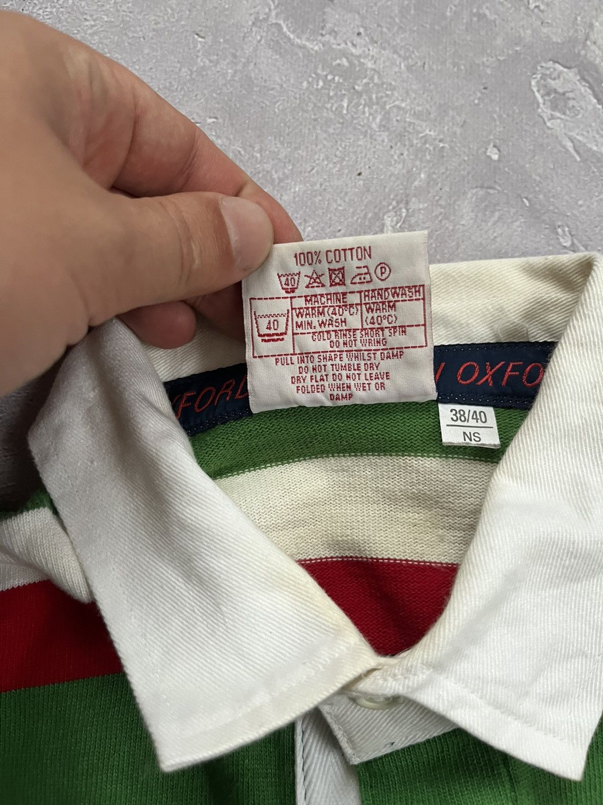 Cotton Traders Rare Vintage Cotton Oxford Leicester Tigers rugby jersey 90s Size US M / EU 48-50 / 2 - 5 Thumbnail