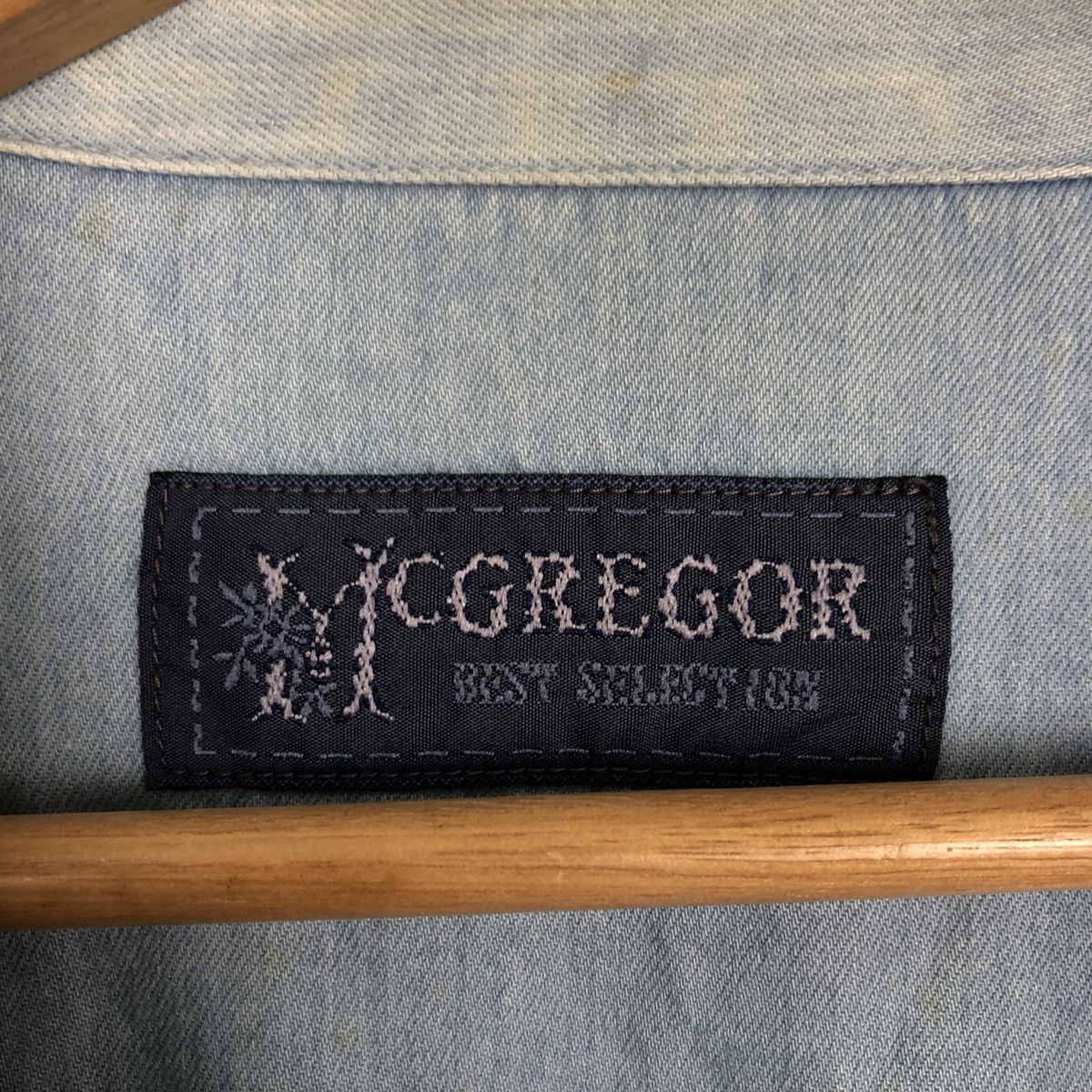 Japanese Brand 🔥90’s VINTAGE CHORE CHAMBREY DENIM JACKET MC GREGOR JAPAN Size US M / EU 48-50 / 2 - 12 Thumbnail