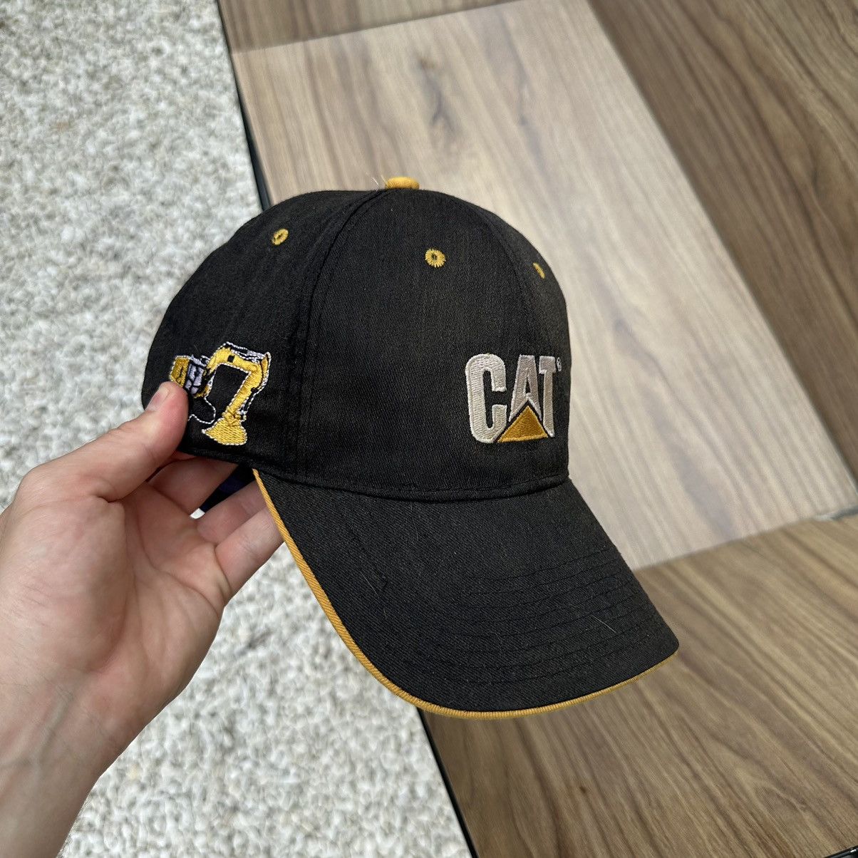 Caterpillar × Vintage Vintage Caterpillar Cap Work Wear Hat Y2K Trashed 00s USA Size ONE SIZE - 3 Thumbnail