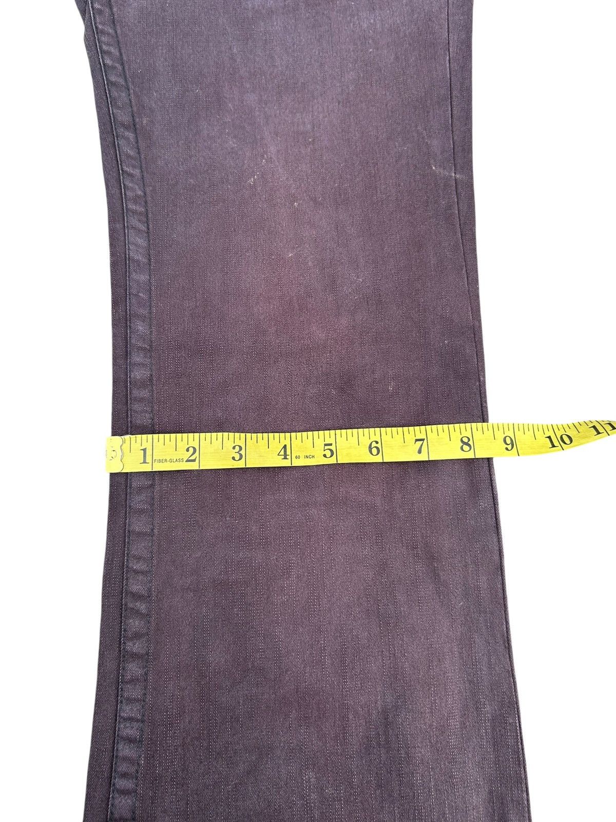 If Six Was Nine FLARE Nicole Club For Men Buckle Back Distressed Faded Pants Size US 33 - 15 Thumbnail