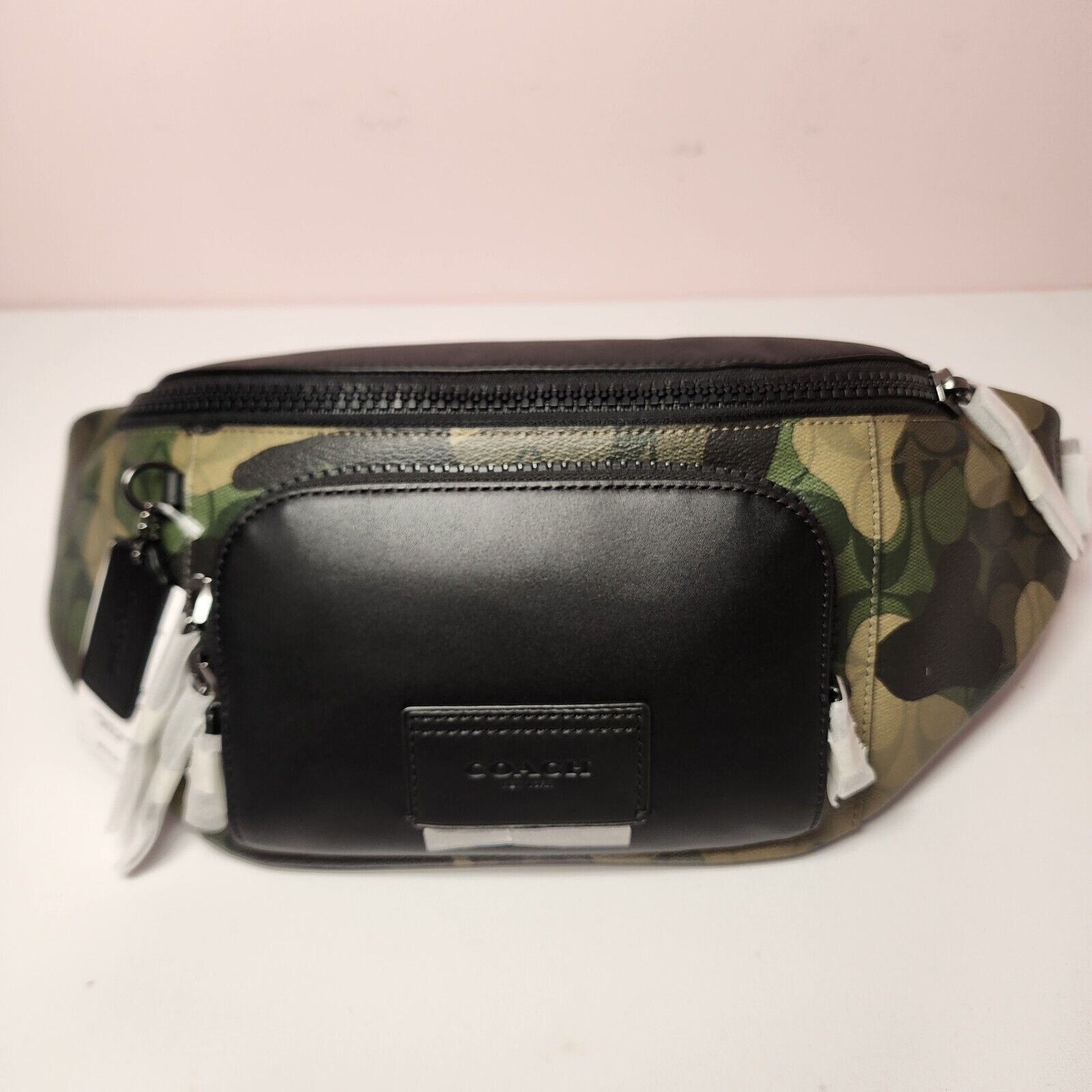 Coach NWT Coach CM184 Track Signature Camo Print Leather Belt Bag Size ONE SIZE - 1 Thumbnail
