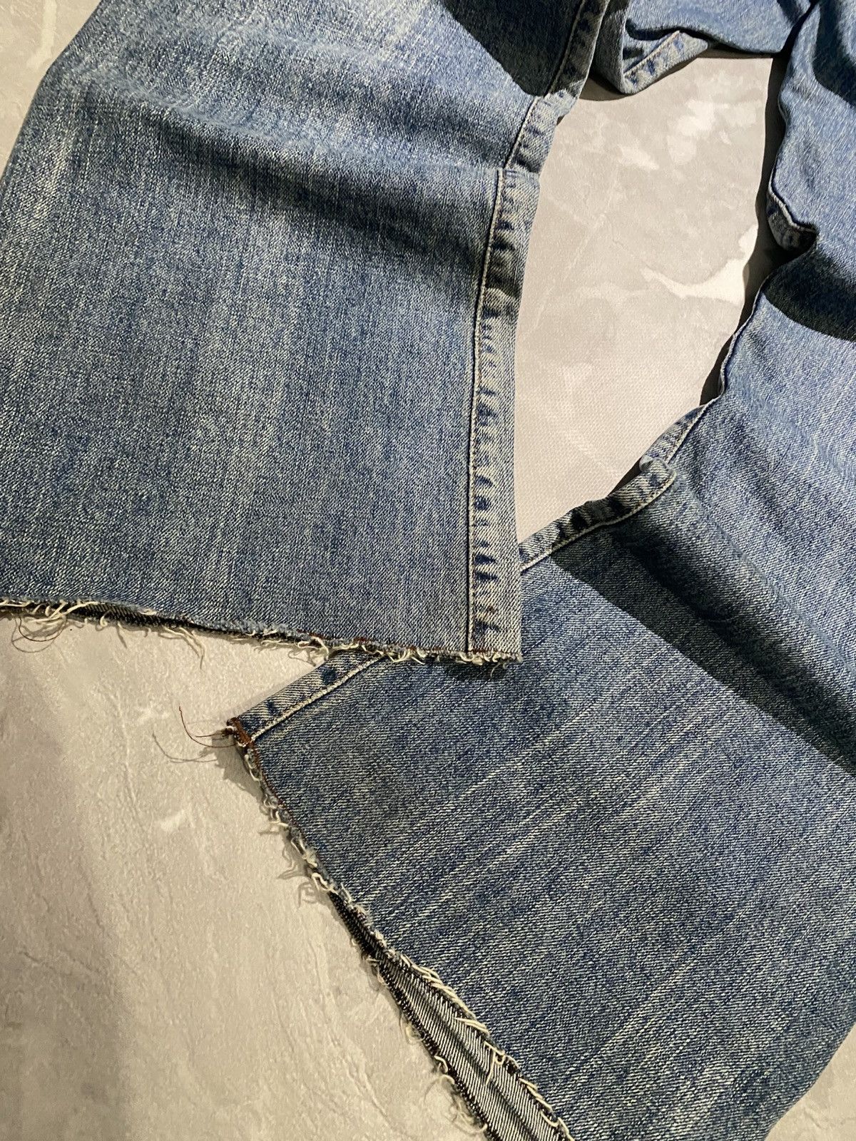 Vintage Vintage Washed Flare Denim Light Fade Grunge Style Size US 32 / EU 48 - 9 Thumbnail