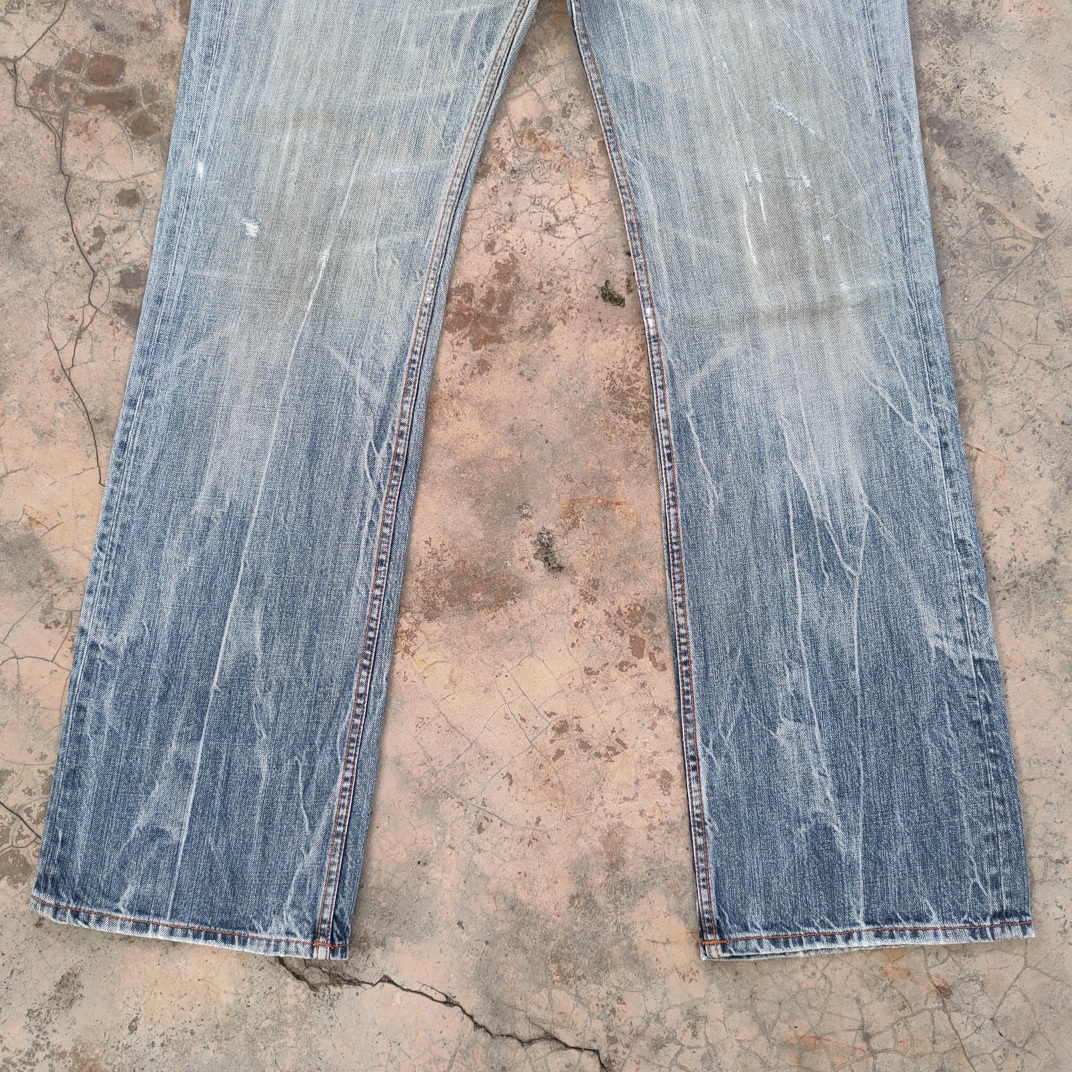 Japanese Brand FLARE VINTAGE JAPANESE STORM FADED JEANS DENIM PANTS Size US 32 / EU 48 - 4 Thumbnail