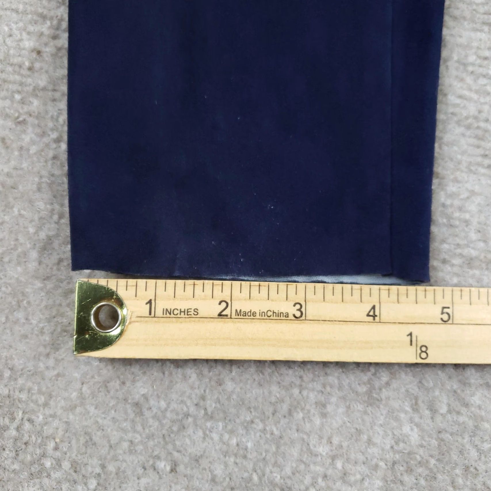 Alice + Olivia VINTAGE Alice + Olivia Base Pants Womens Size 12 Blue Zip Lamb Leather Skinny Ankle Size 34" / US 12 / IT 48 - 4 Thumbnail