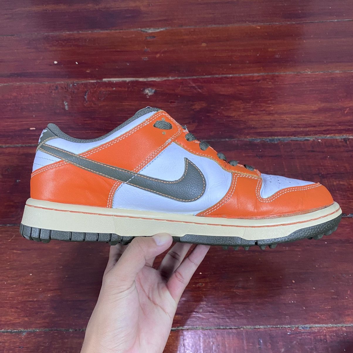 Nike Dunk Low NG Golf White Orange 2011 Size US 8 / EU 41 - 6 Thumbnail