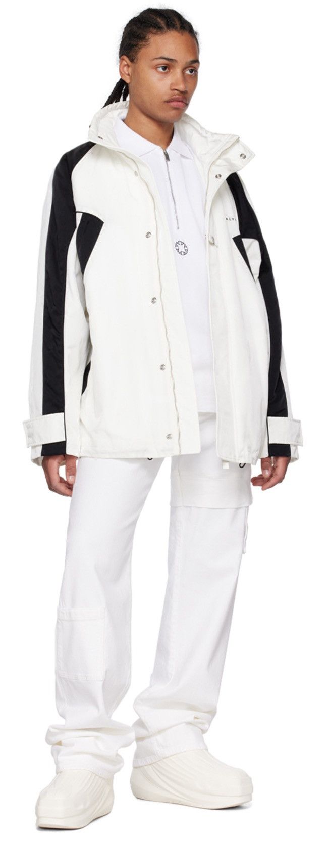 1017 ALYX 9SM White Oversized Denim Cargo Pants Jeans Size US 32 / EU 48 - 4 Thumbnail