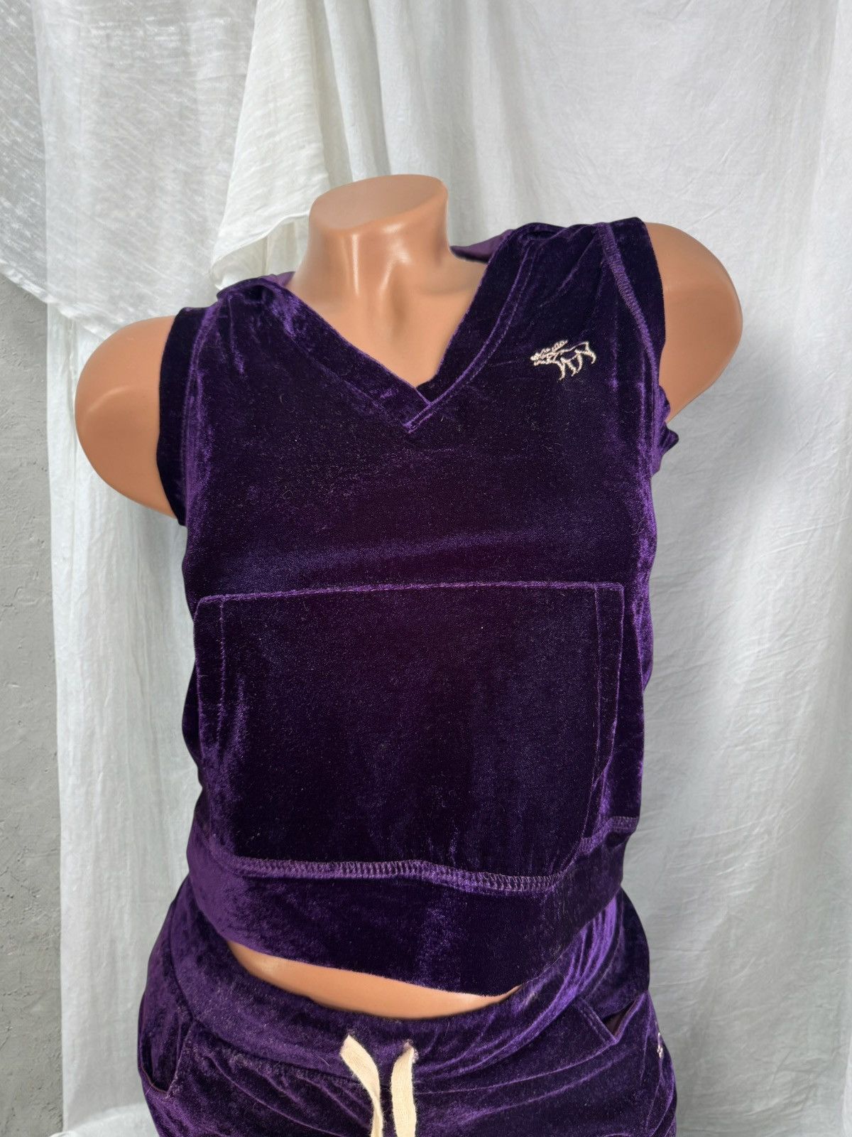 Abercrombie & Fitch Abercrombie & Fitch Vintage Y2K Glam Sexy Hoodie & Shorts Size S / US 4 / IT 40 - 4 Thumbnail
