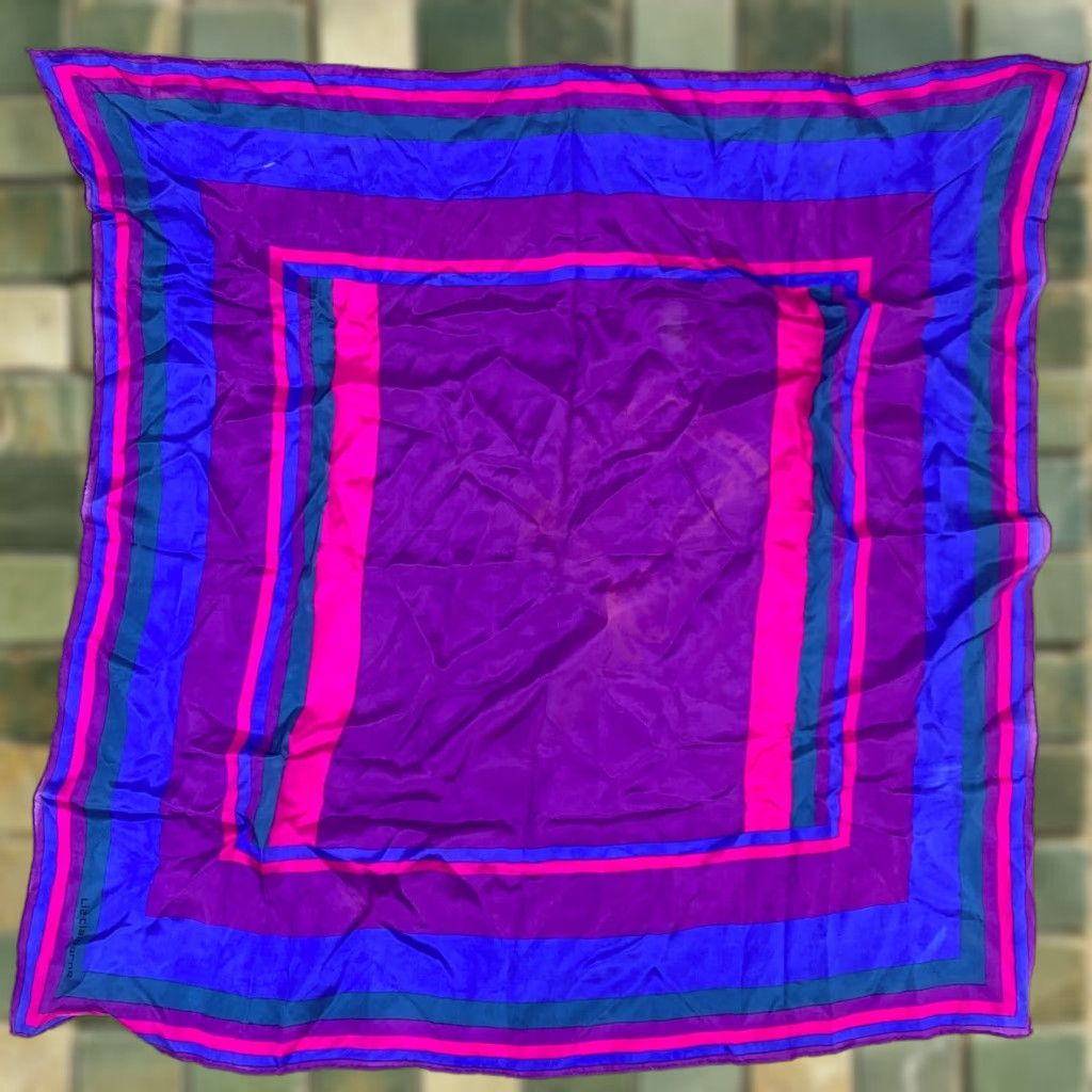 Liz Claiborne Vintage 80s Liz Claiborne Geometric Square Scarf 30.5" x 30.5" User: Vintage 80s Liz Claiborne Geometric Square Scarf 30.5" x 30.5" Size ONE SIZE - 1 Thumbnail