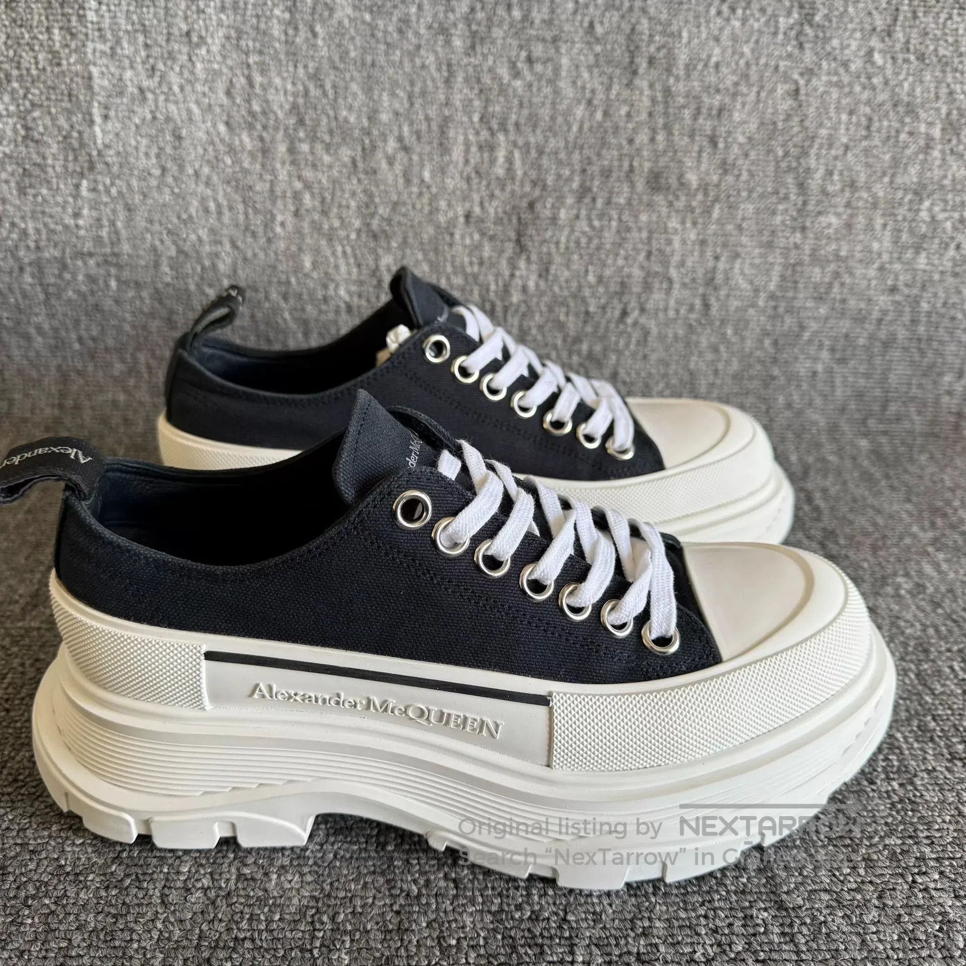 Alexander McQueen Alexander McQueen Platform Canvas Shoes 37. Size US 6 / IT 36 - 5 Thumbnail