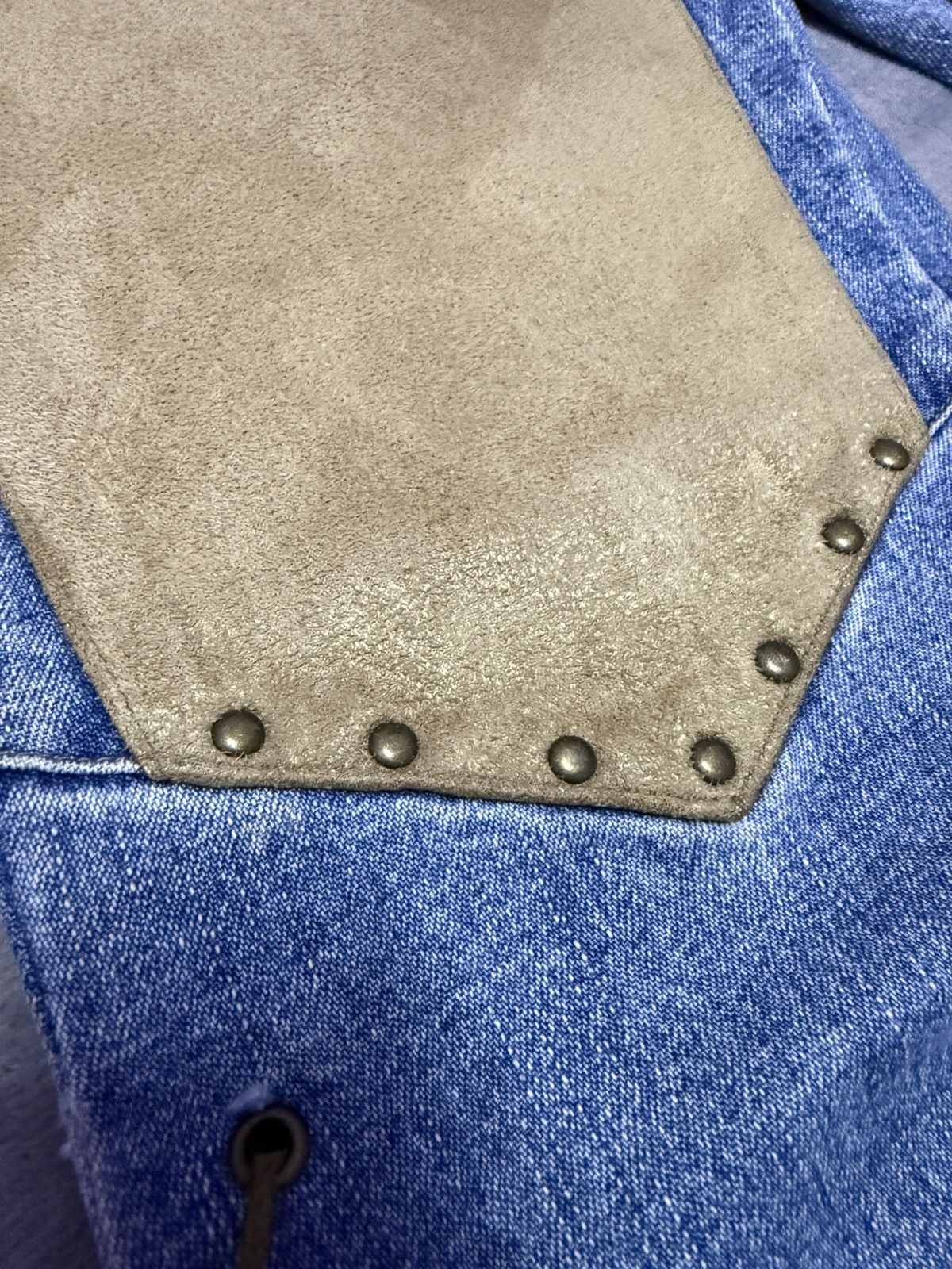 5351 POUR LES HOMMES × Japanese Brand × Tornado Mart Romantic Mocha Western Panel Lace Up Flared Jeans Size US 30 / EU 46 - 8 Thumbnail