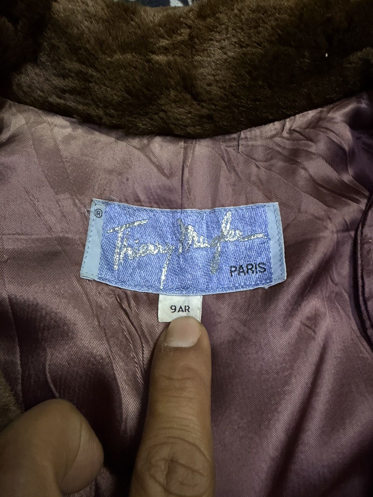 Thierry Mugler Vintage 80s Thierry Mugler Brown Faux Fur Coat Rayon Lining Size US M / EU 48-50 / 2 - 11 Thumbnail