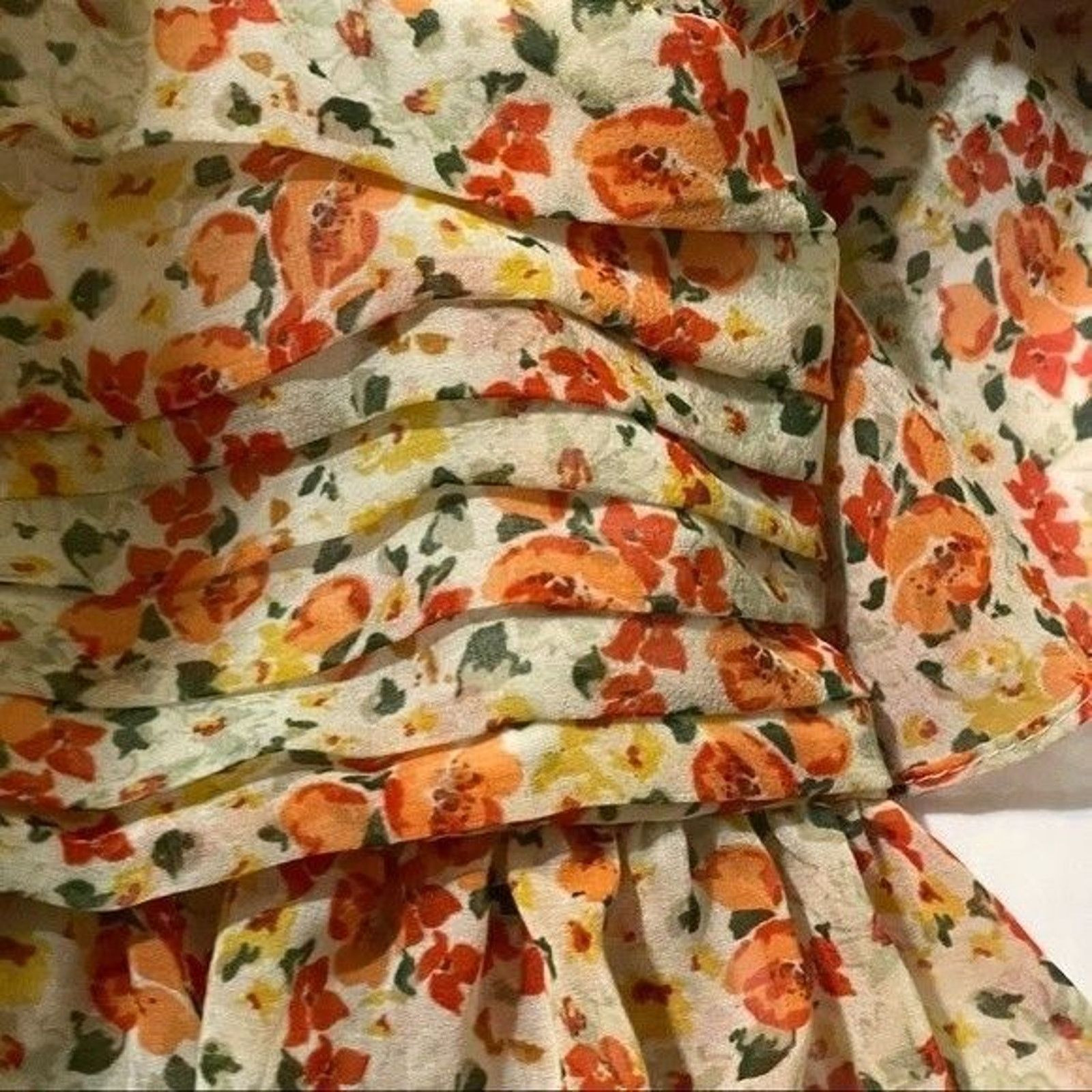 Zara Zara Shirt Women's Small Ditsy Floral Blouse Cottagecore Size S / US 4 / IT 40 - 5 Thumbnail