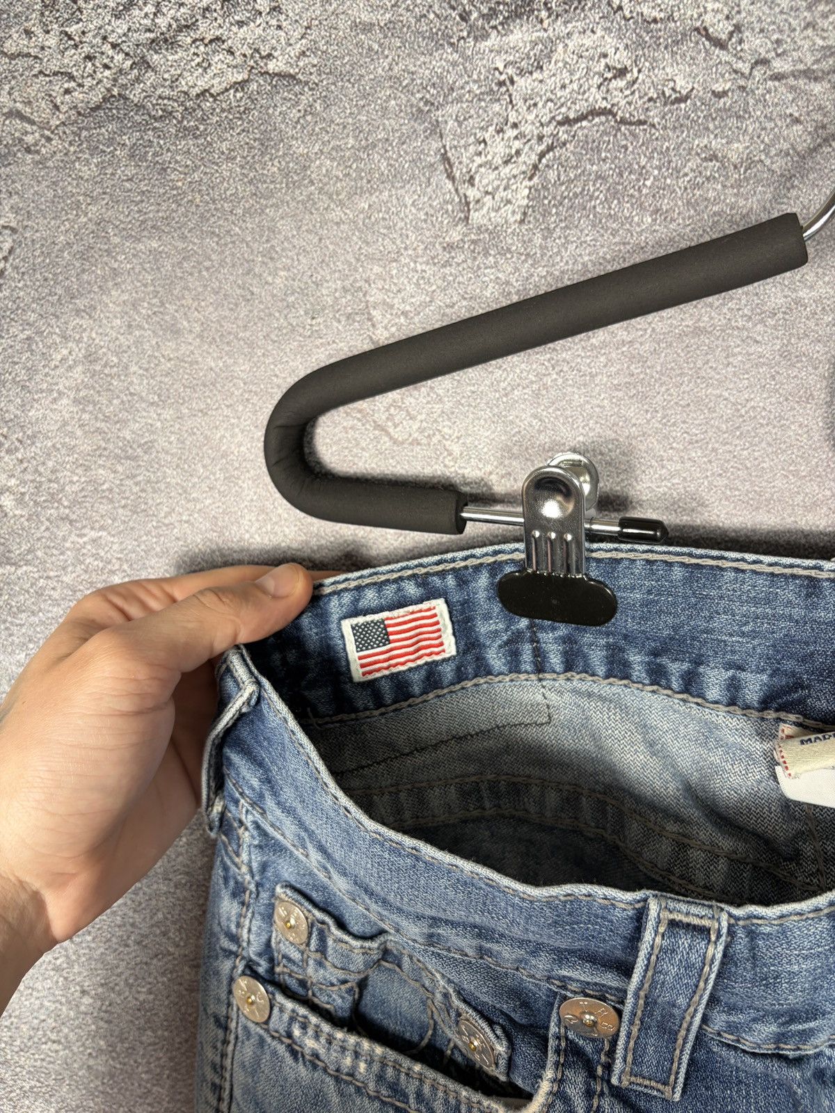 True Religion Vintage True Religion Denim Jeans Bobby Big T USA Y2K Size US 32 / EU 48 - 15 Thumbnail