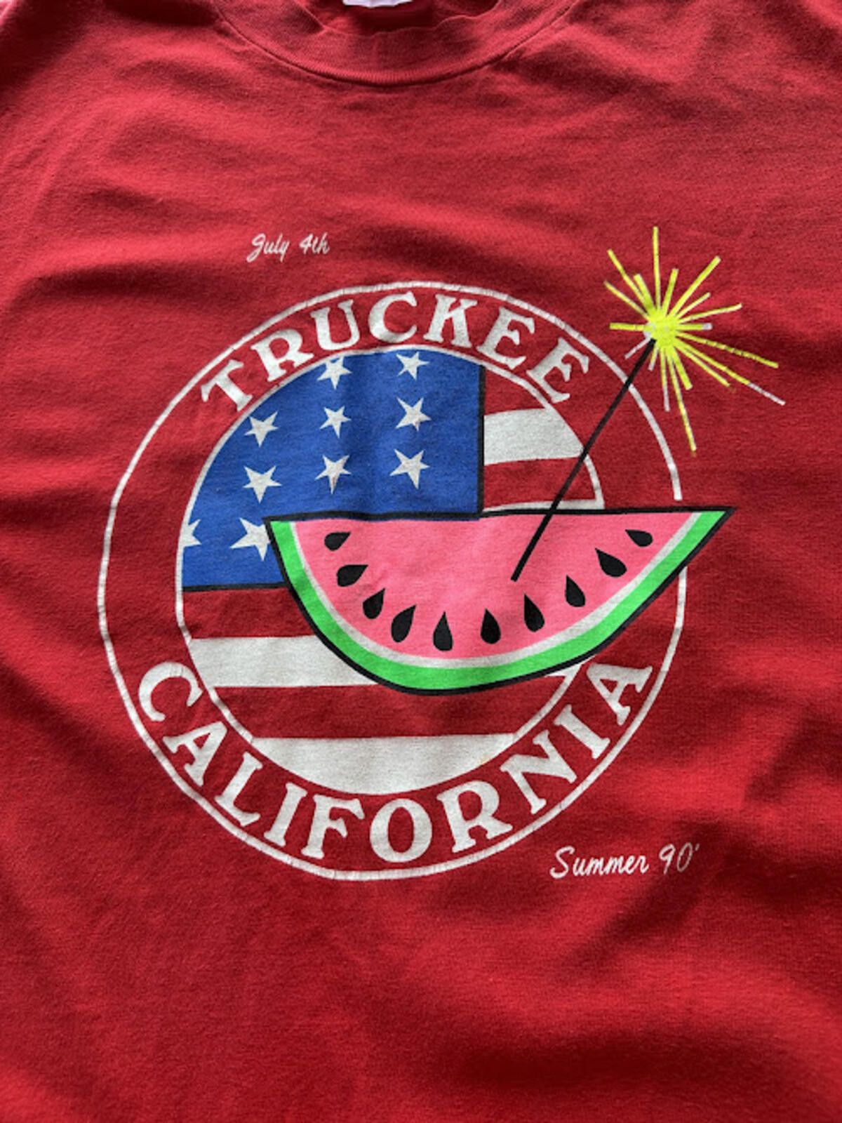 Hanes 1990 Truckee CA July 4th Tee XL USA Size US XL / EU 56 / 4 - 5 Thumbnail