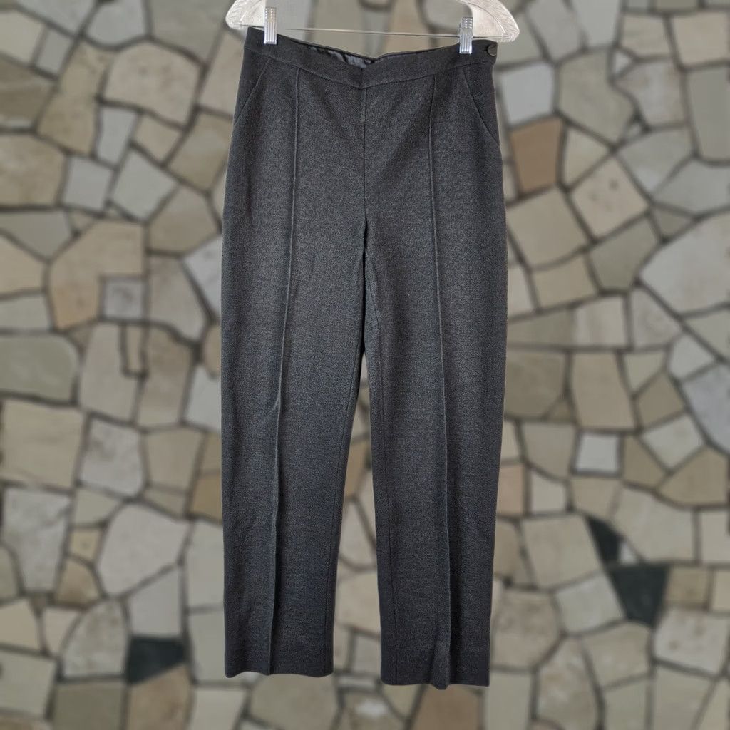 Armani Giorgio Armani Women's Dress Pants Grey Wool Size 42 Regular 29" Waist 30" Inseam N/A Size 28" / US 6 / IT 42 - 1 Thumbnail