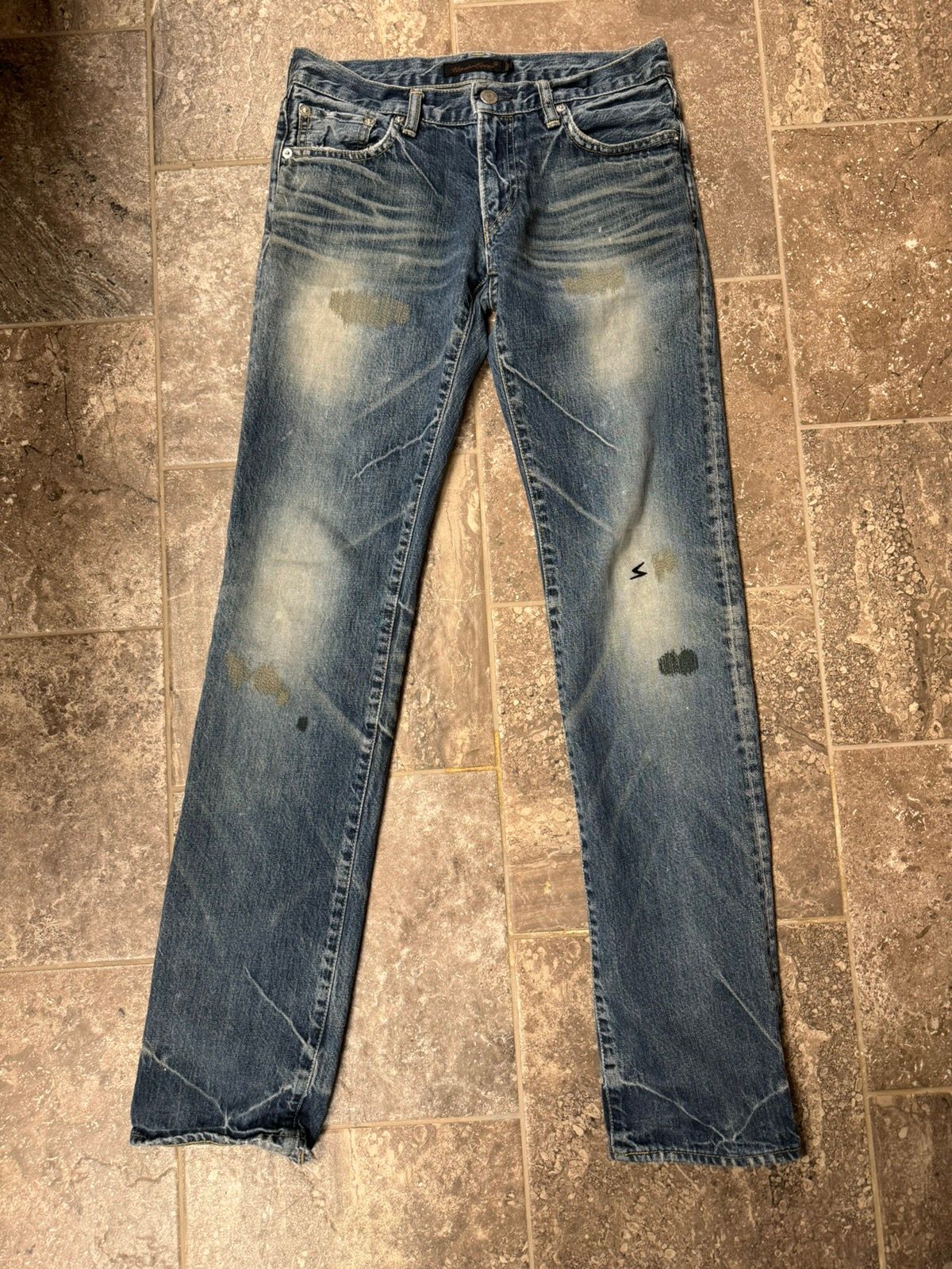 Pre-owned Undercover Apple Fang Jeans In Blue