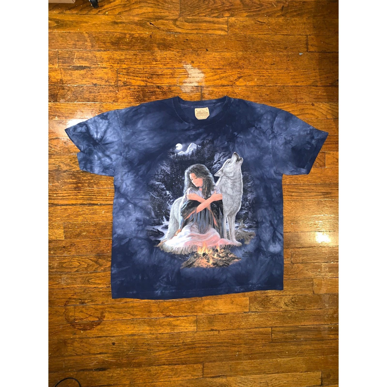 The Mountain 2004 The Mountain Russ Docken Wolf T Shirt USA Tie Dye L Size US L / EU 52-54 / 3 - 2 Thumbnail