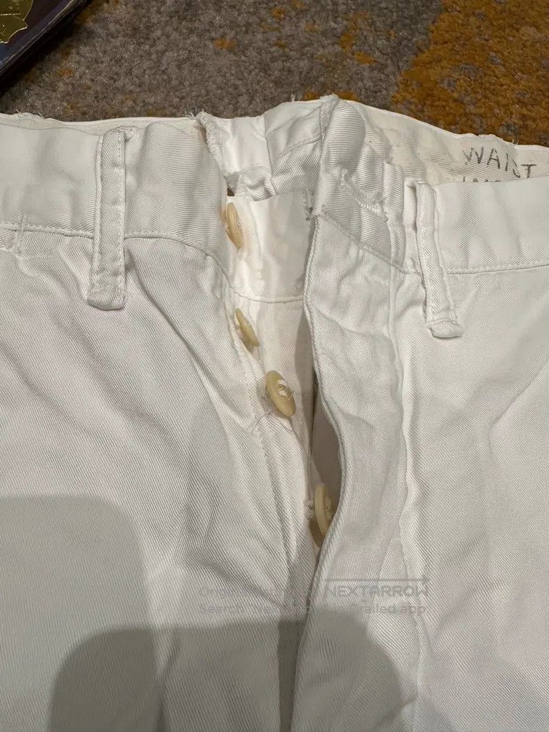 RRL Ralph Lauren RRL Ralph Lauren Old white casual pants, officer pants Size US 30 / EU 46 - 4 Thumbnail