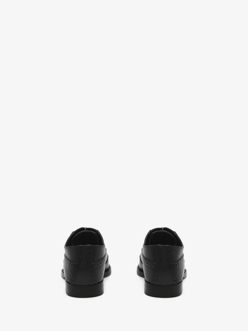 Alexander McQueen o1w1db10925 Birdee Brogue in Black Size US 7 / IT 37 - 3 Thumbnail