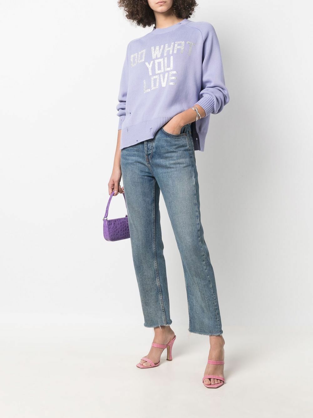 Golden Goose o1y0825 Sweater in Lilac Size XS / US 0-2 / IT 36-38 - 5 Thumbnail