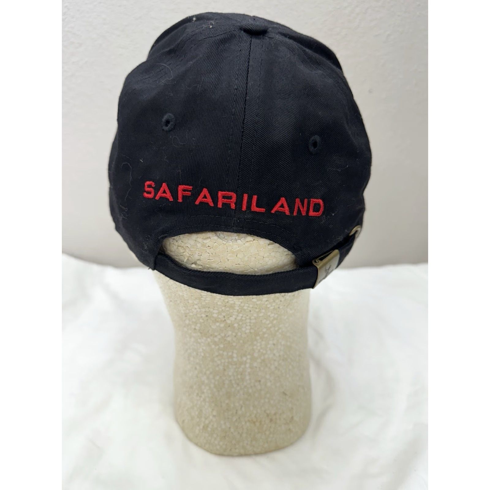 Vintage Safari Land Baseball Hat Black Embroidered Logo Adjustable Baseball Cap Mens One Size Size ONE SIZE - 4 Thumbnail