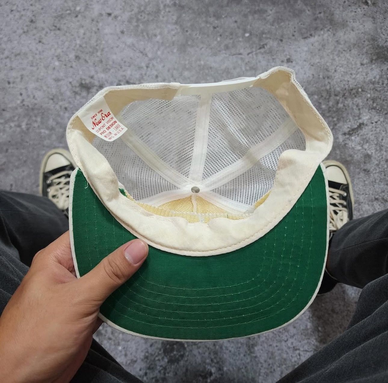 Vintage Topi Solidarity Local 1005 New Era Vintage Trucker Hat Size ONE SIZE - 5 Thumbnail