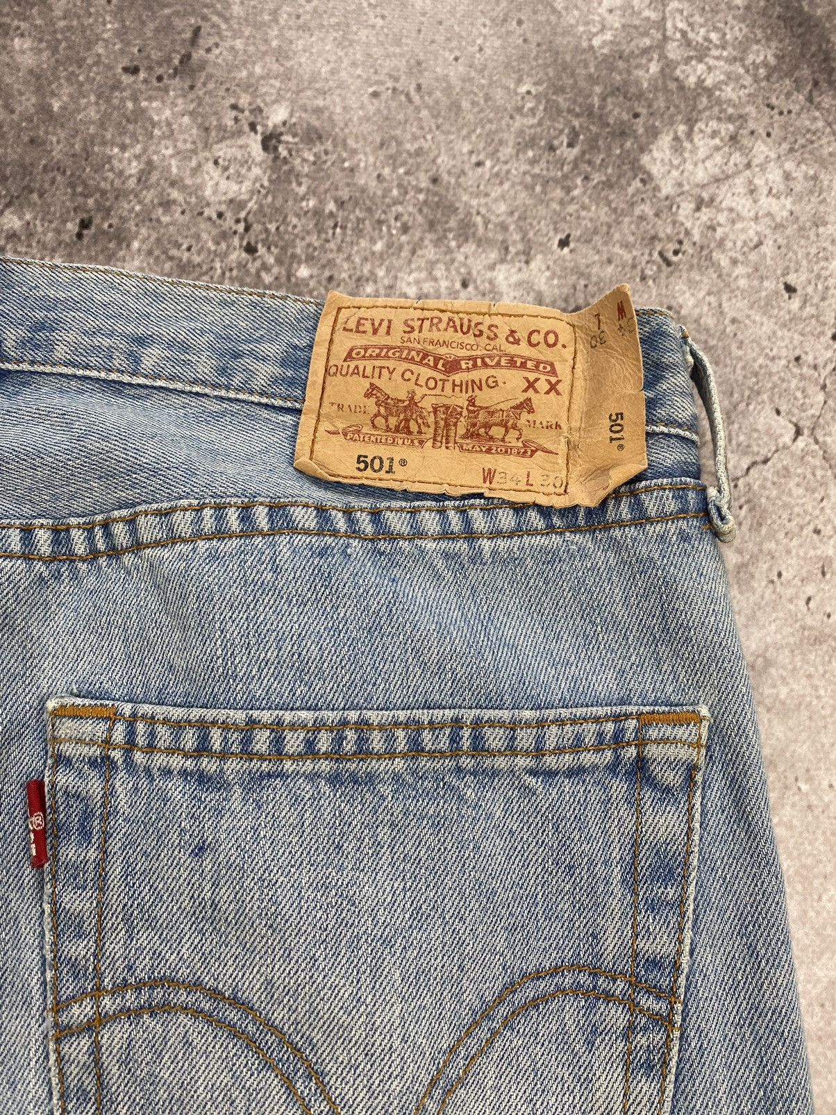 Levi's × Vintage VINTAGE 90s Levi’s 501 Baggy Rare y2k Workwear Japan Jeans Size US 34 / EU 50 - 9 Thumbnail