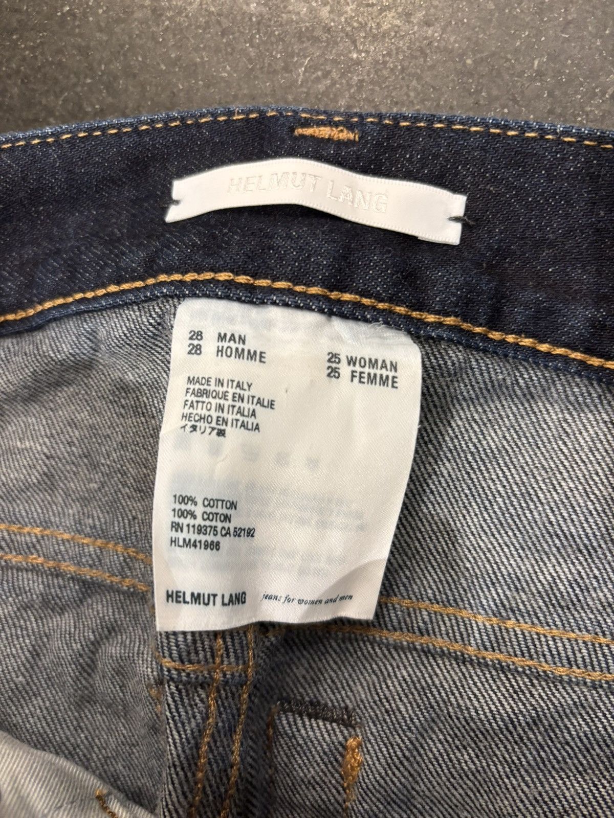 Helmut Lang Helmut Lang Dark Paint Denim Size US 28 / EU 44 - 10 Thumbnail