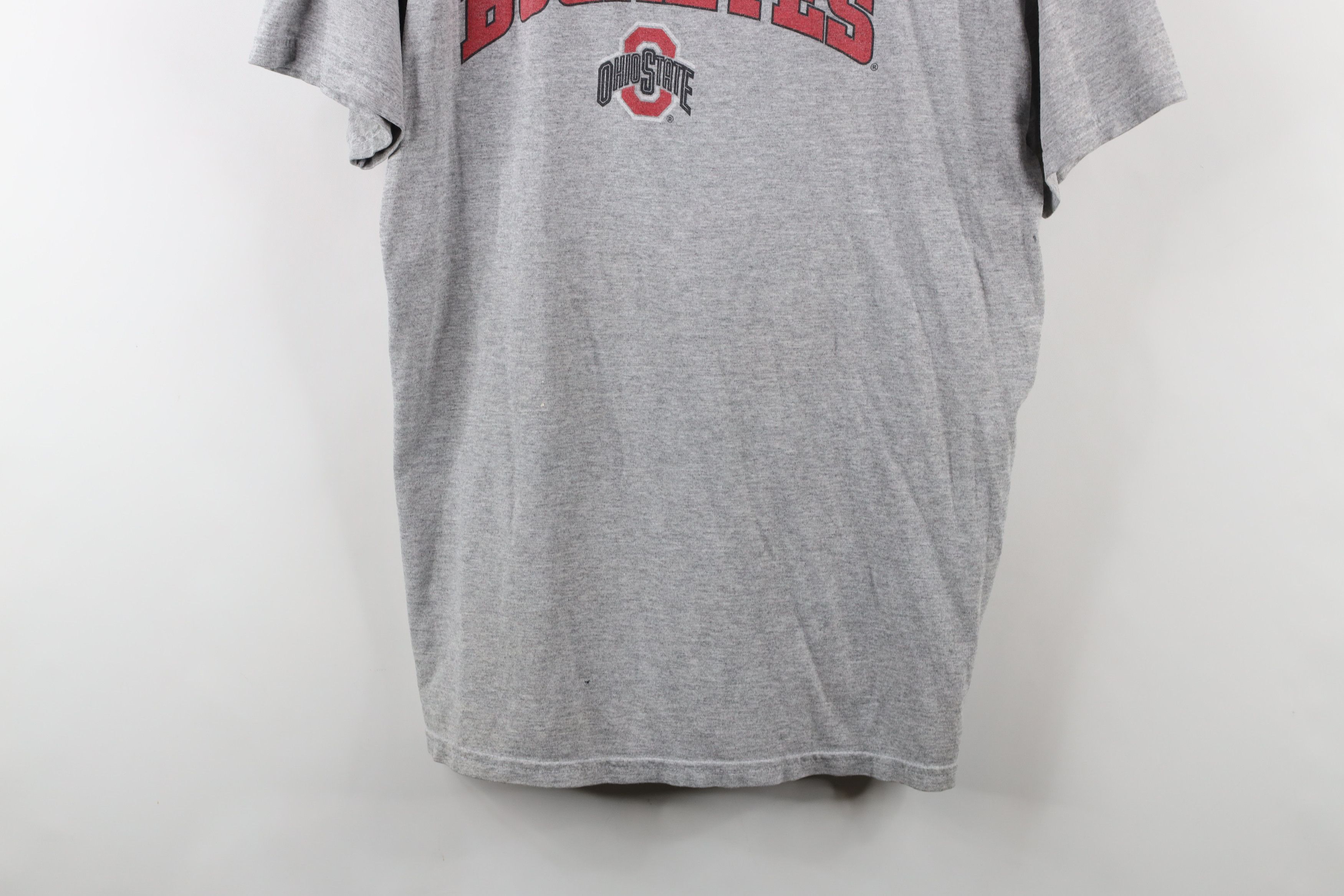 Vintage Vintage 90s Spell Out Ohio State University T-Shirt Gray Size US L / EU 52-54 / 3 - 3 Thumbnail