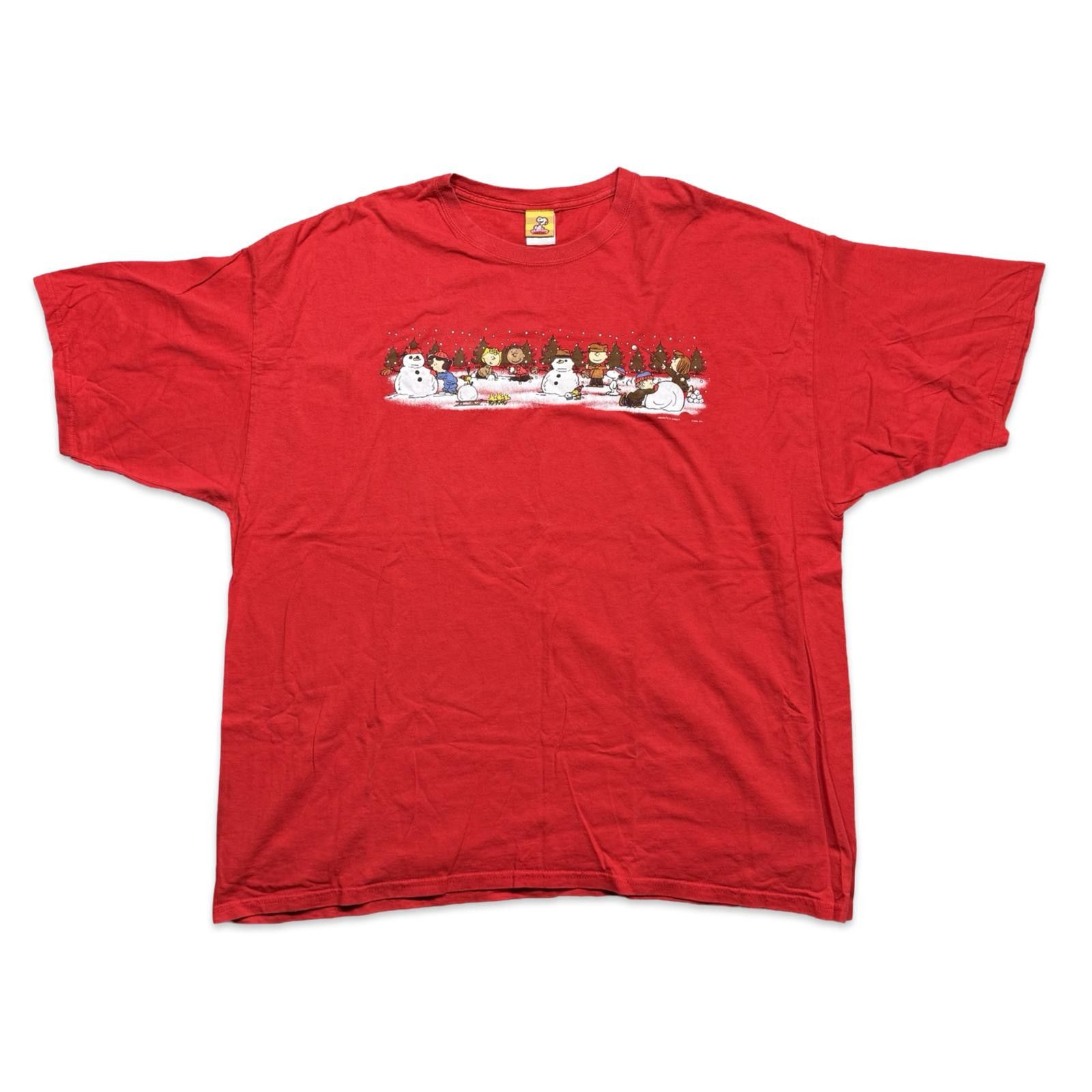 Peanuts Peanuts Y2K Winter Holiday Christmas Graphic T-Shirt Size US XXL / EU 58 / 5 - 1 Thumbnail