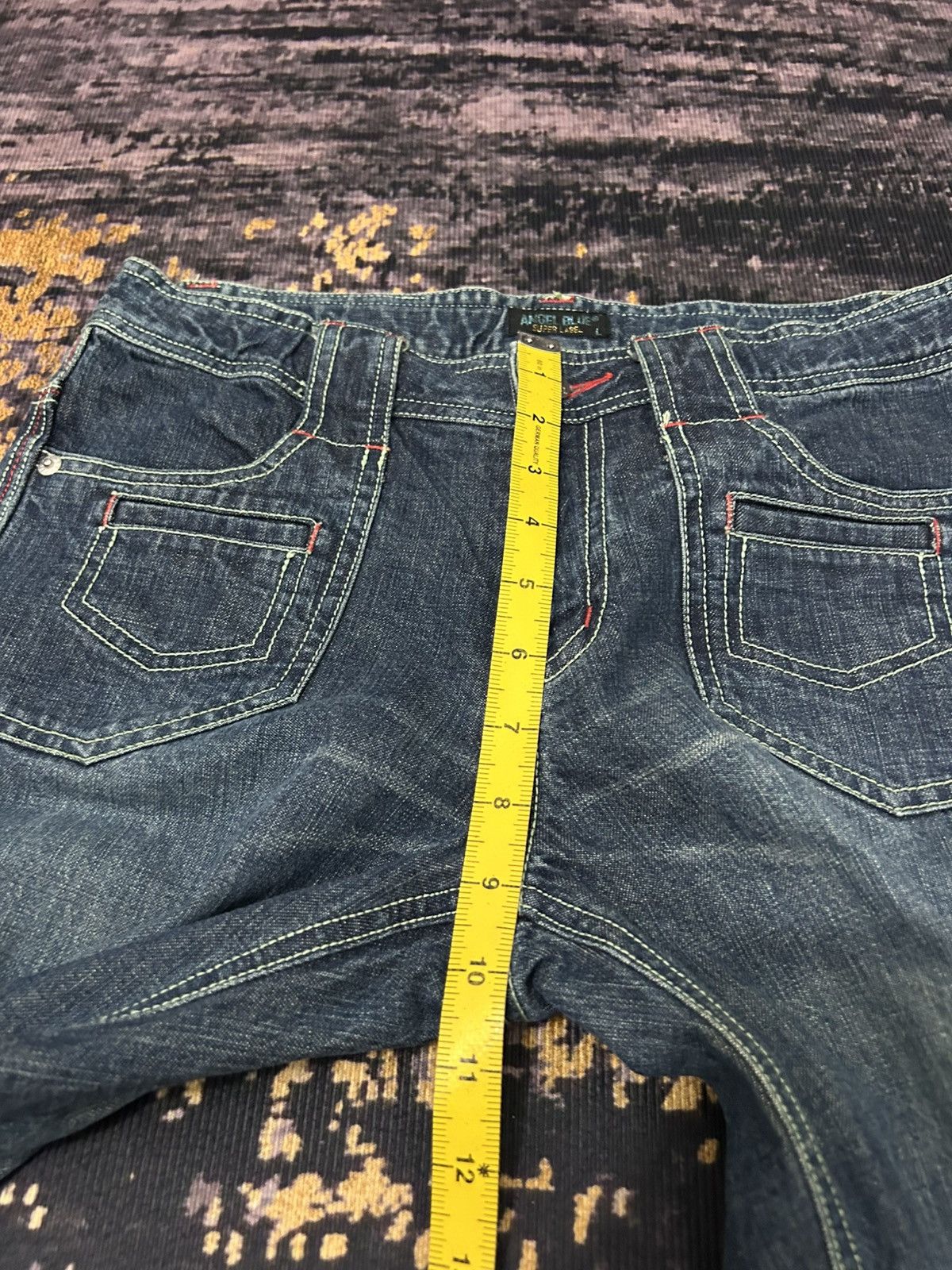 Angel Blue Vintage Angel Blue One Star Pocket Back Wash Flare Jeans Size US 29 - 20 Thumbnail