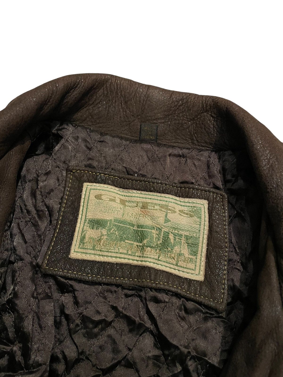 Guess 1990s Vintage GUESS Brown Leather Moto Jacket Size US M / EU 48-50 / 2 - 7 Thumbnail