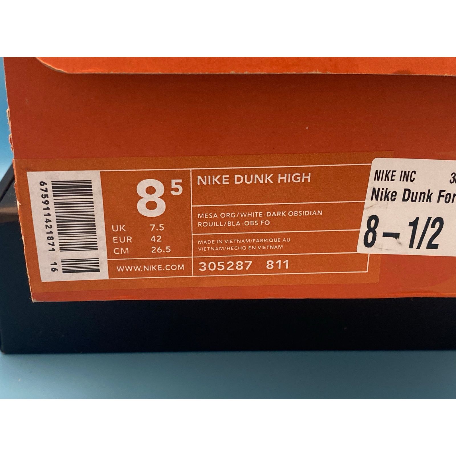 Nike Nike Dunk High "Mesa Orange" 2003 m8.5 w10 Size US 8.5 / EU 41-42 - 9 Thumbnail
