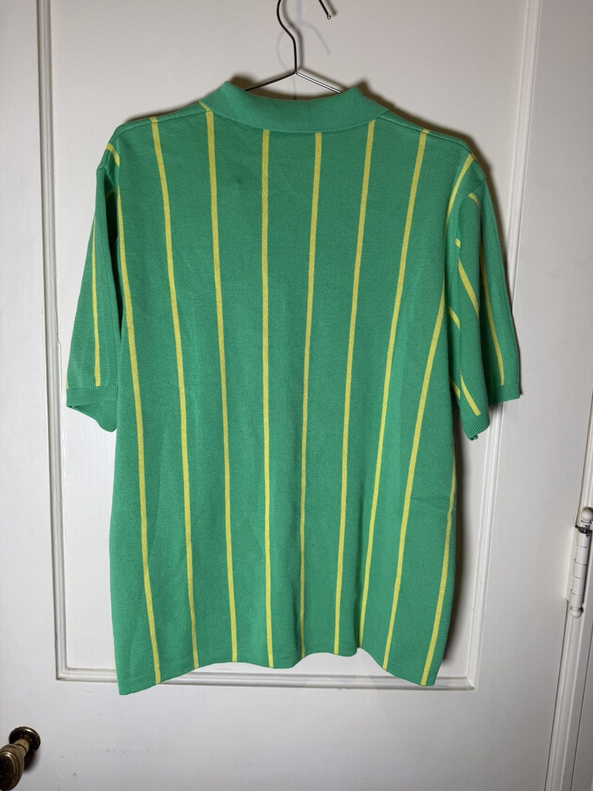 Adidas × Pharrell Adidas x Pharrell Human Race Hu Green Knit Polo Jersey Size US L / EU 52-54 / 3 - 2 Thumbnail