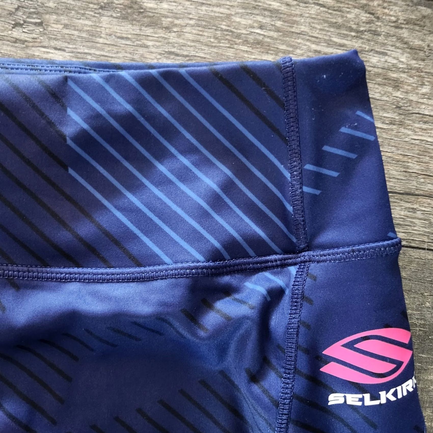 Vintage Selkirk Pickleball Shorts Womens Medium Geo Blue 2 In 1 High Waist Performance Size 32" / US 10 / IT 46 - 4 Thumbnail