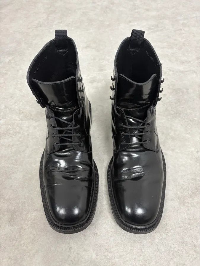 Gucci 2000s Gucci Black Leather Combat Boots Size US 9.5 / EU 42-43 - 2 Thumbnail