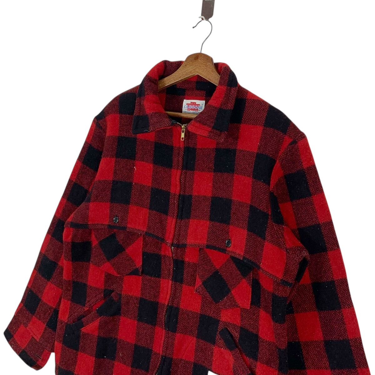 Vintage VINTAGE CABOOSE TARTAN WORKERS WOOL JACKET Size US M / EU 48-50 / 2 - 3 Thumbnail